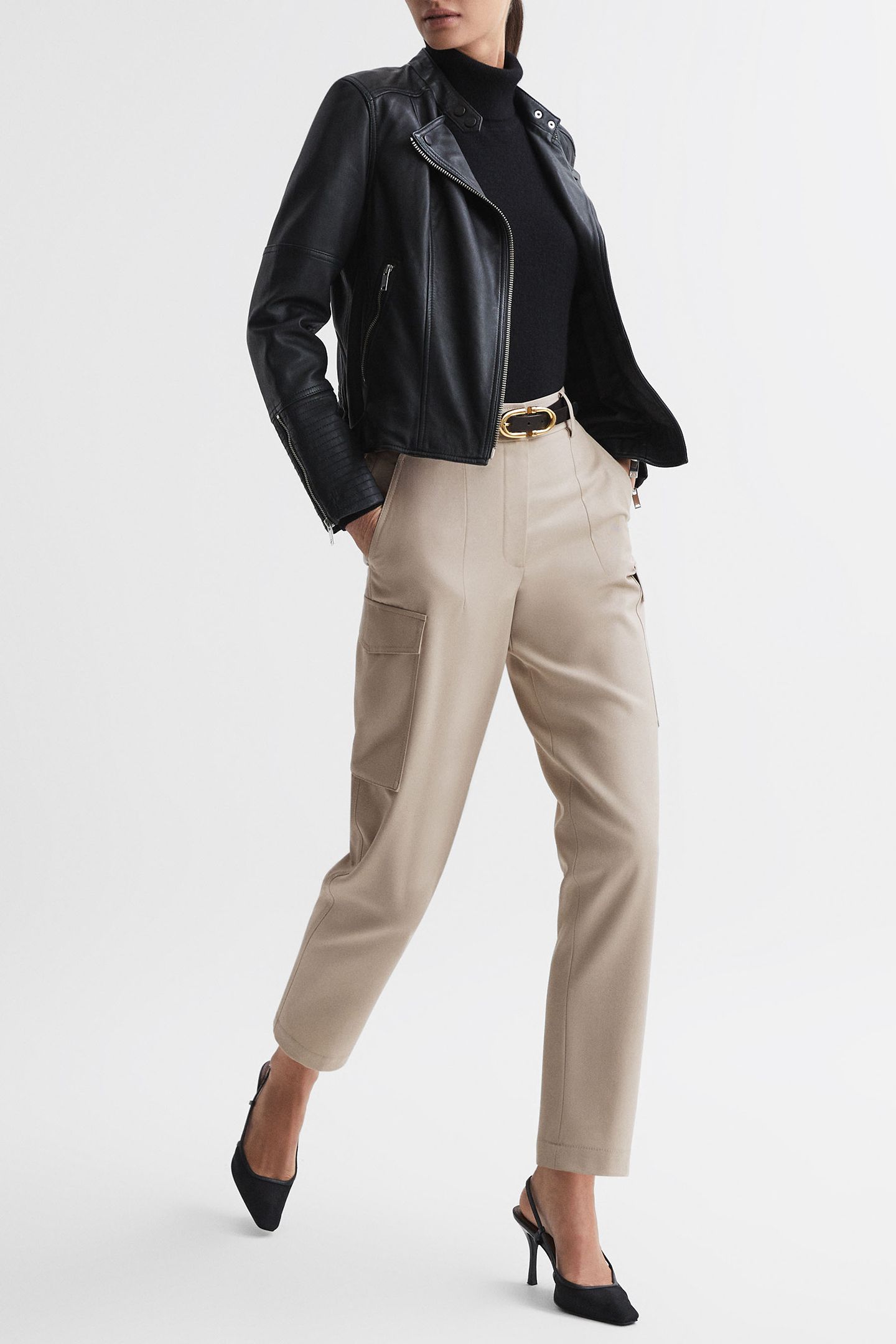 COMBAT TAPER CARGO PANTS — NEUTRAL 3