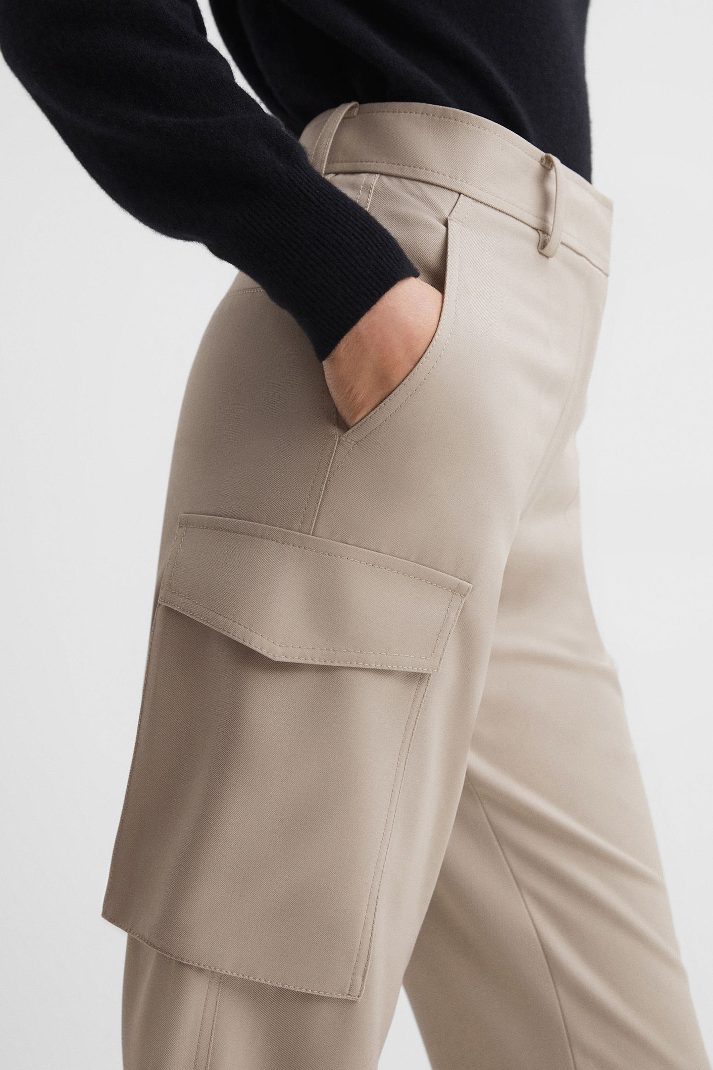 COMBAT TAPER CARGO PANTS — NEUTRAL 5