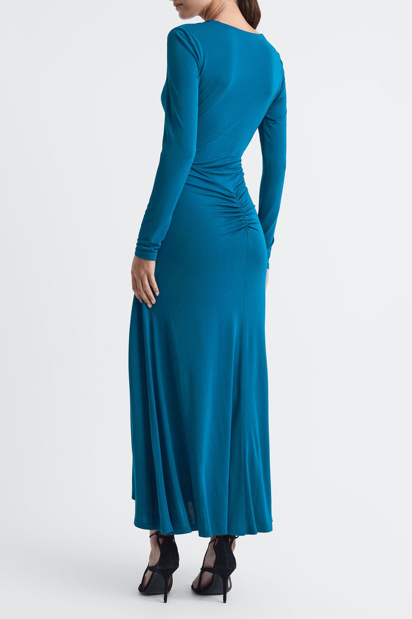 JERSEY V NECK MAXI DRESS — MIDI 2