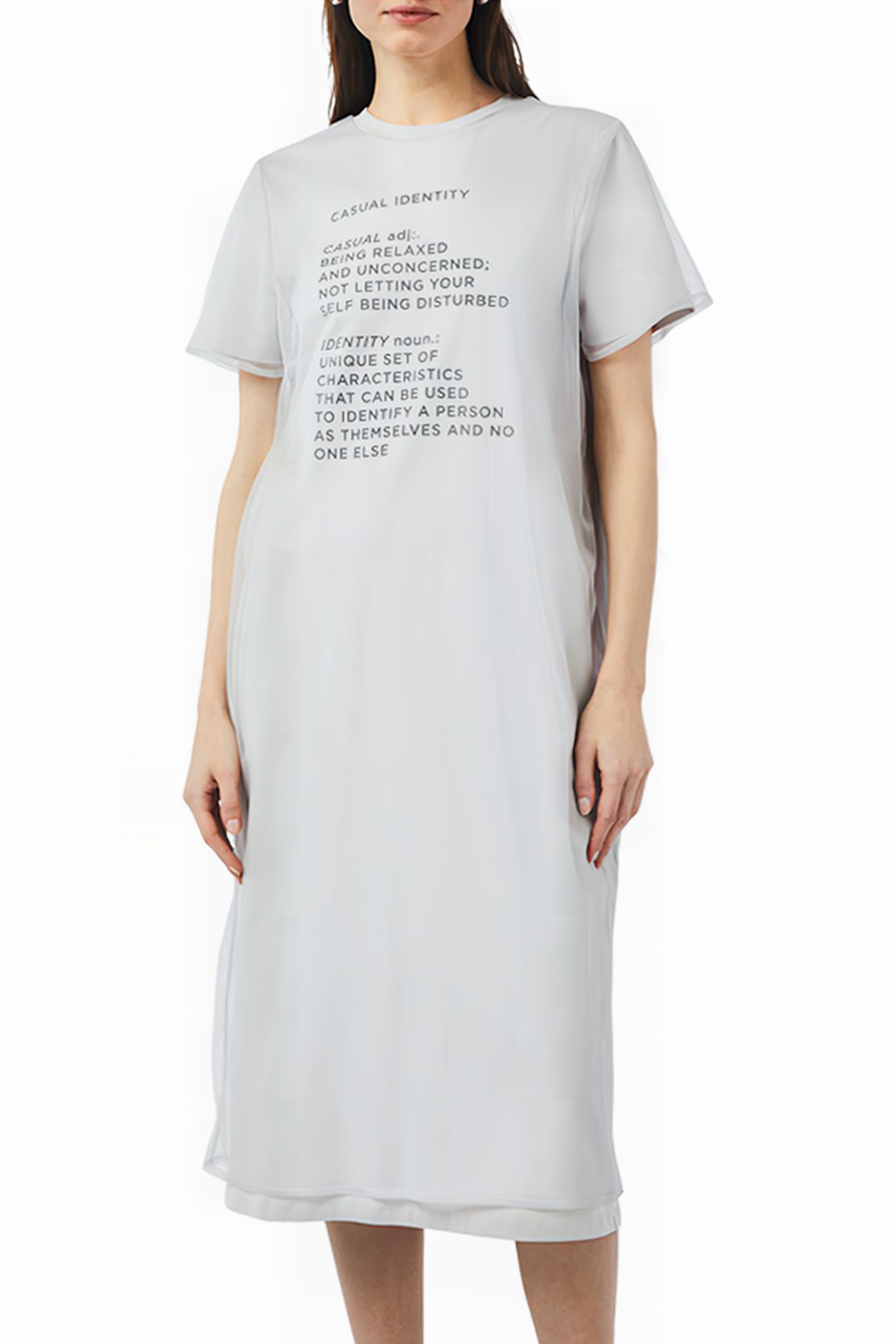 COMMA DRESSES LIGHT-GREY 1