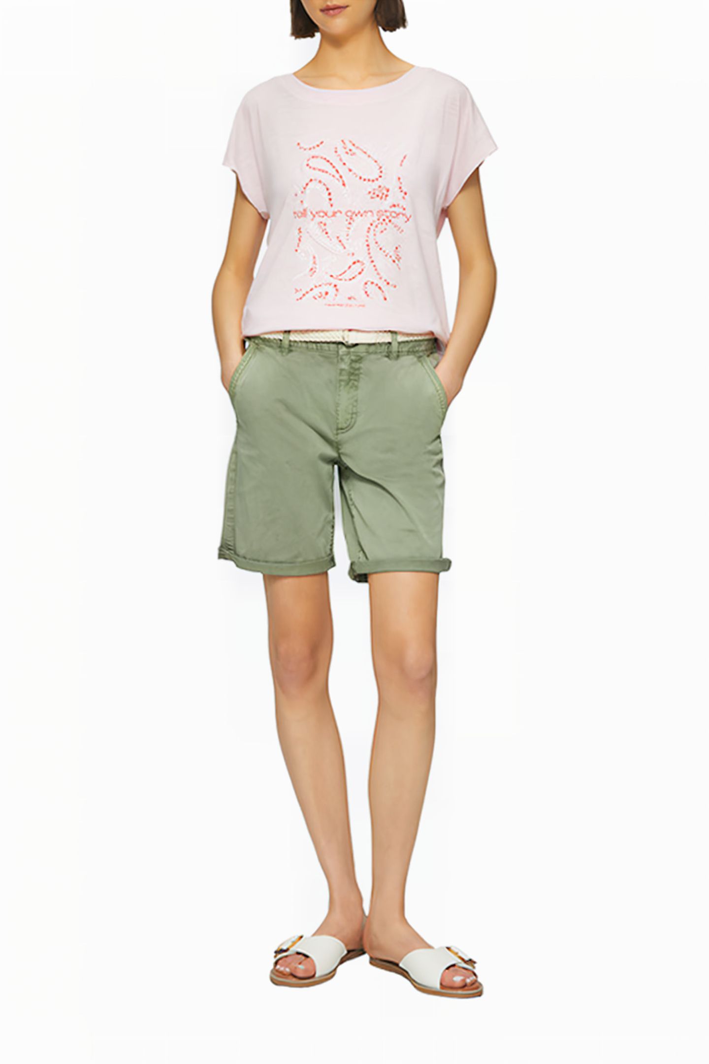 S.OLIVER SHORTS GREEN 2
