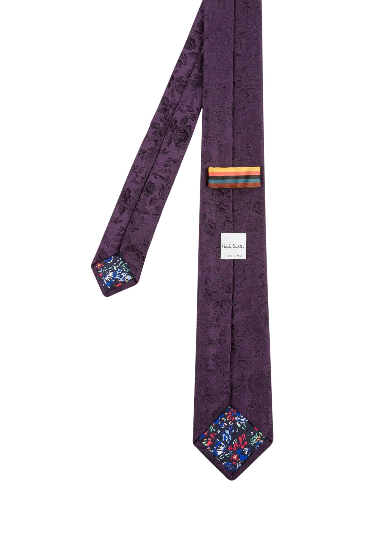 MEN TIE NARROW AUBERGINE 3