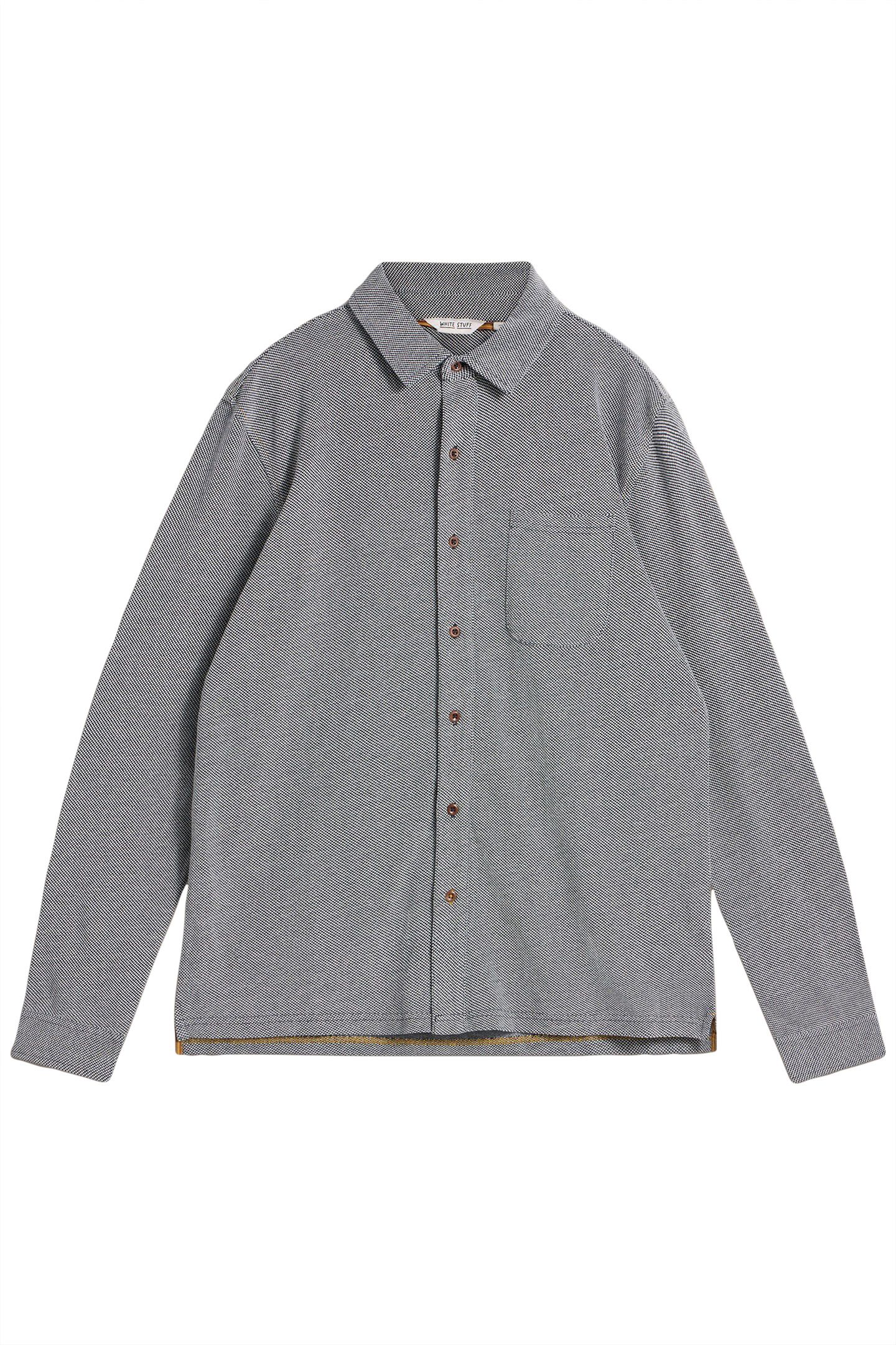 PIQUE JERSEY SHIRT MID GREY 3