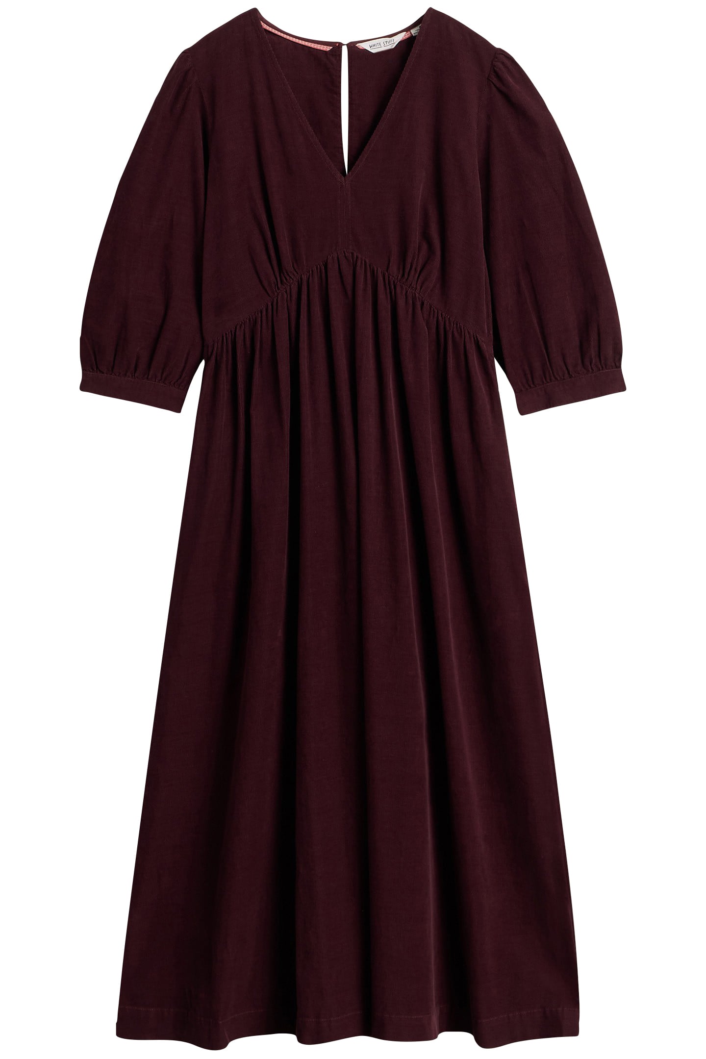 LUCY CORD DRESS DARK PLUM 3