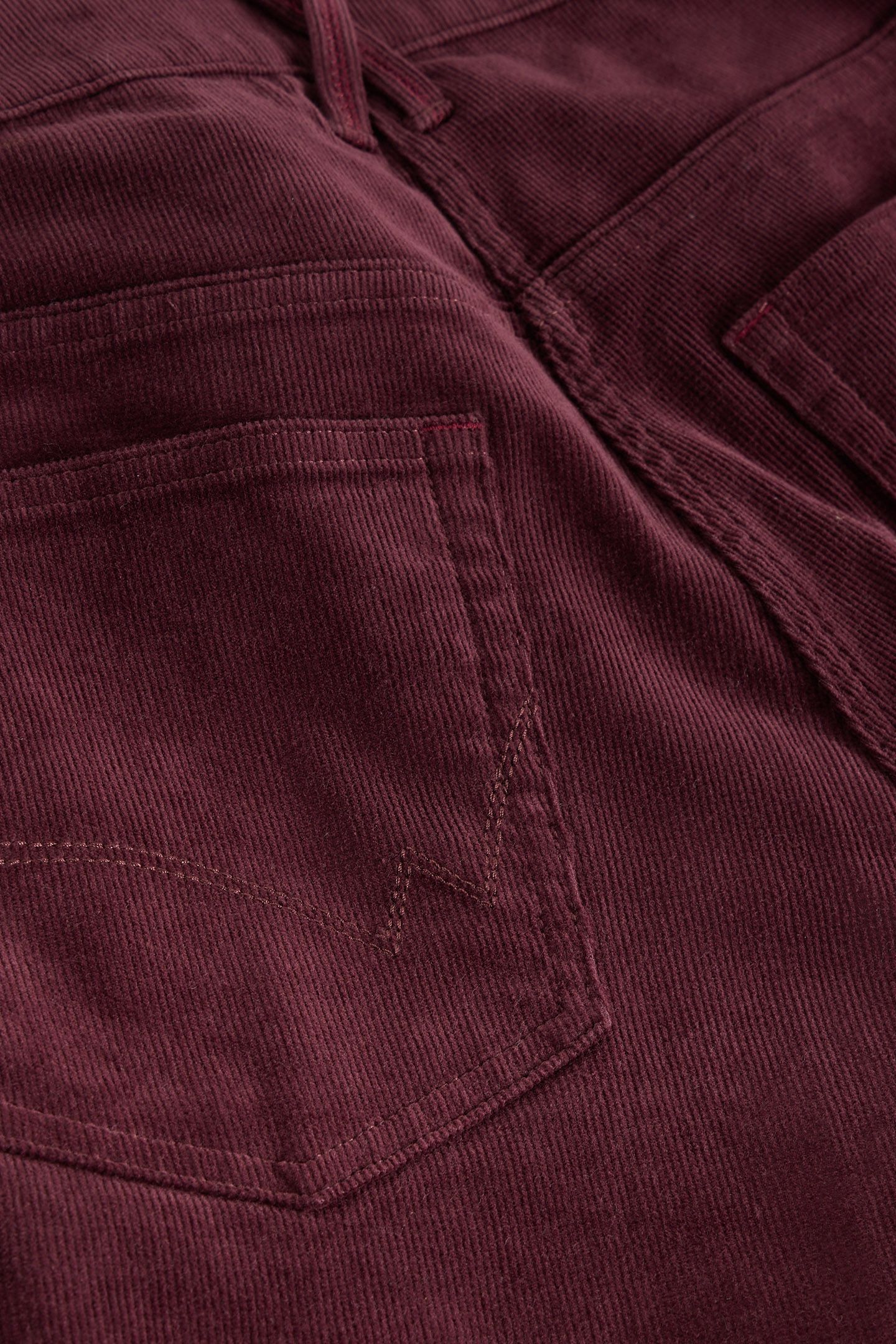 BROOKE STRAIGHT CORD TROUSER MID PLUM 6