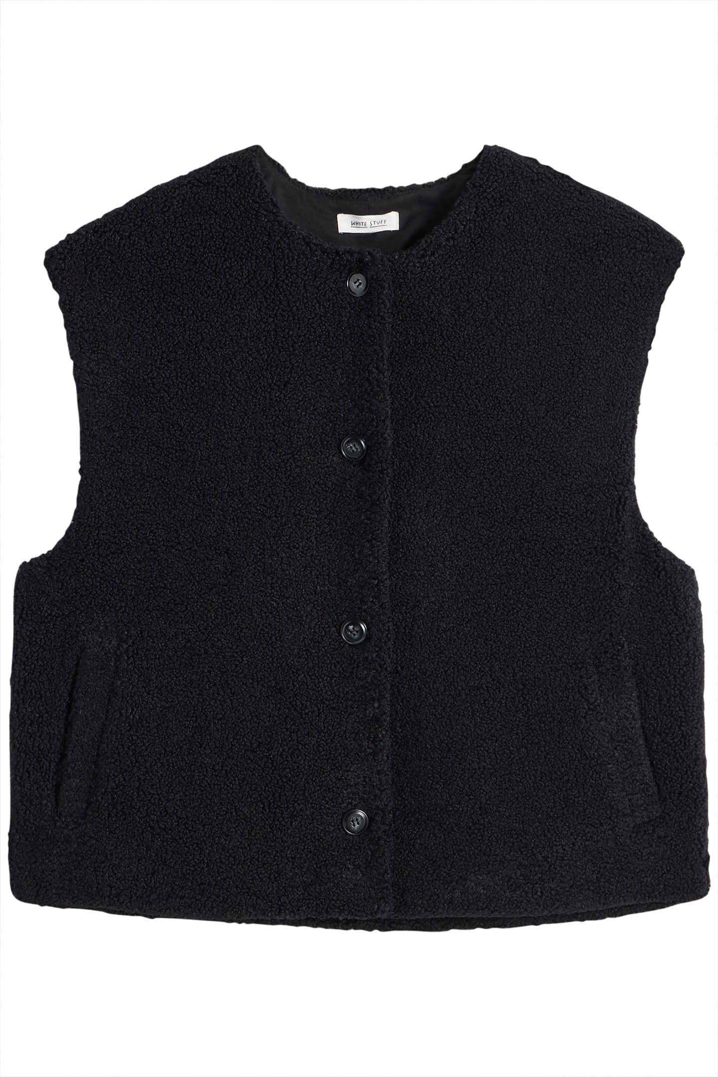 BORG GILET PURE BLACK 1