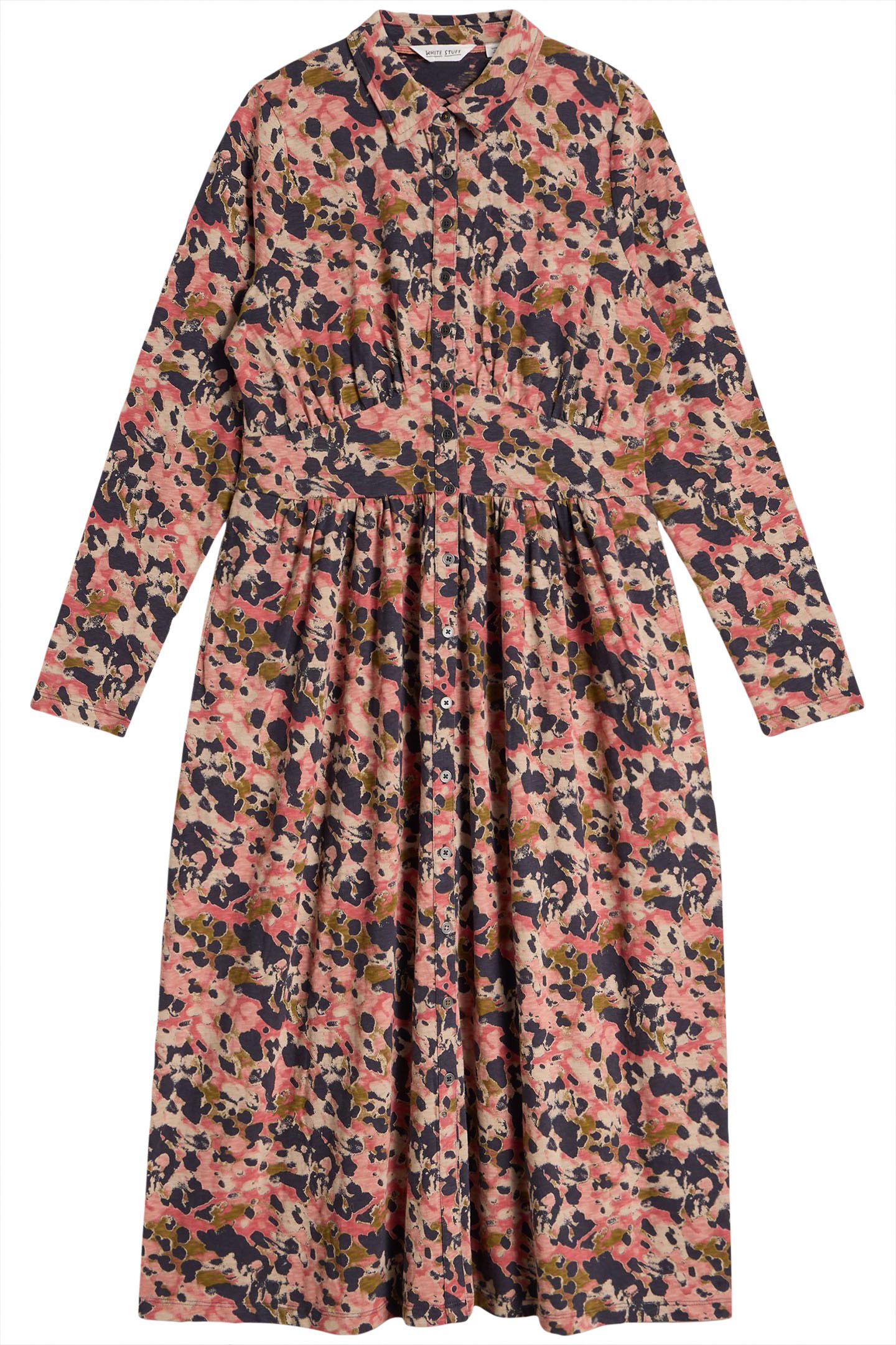 LOTTIE JERSEY SHIRT DRESS PINK MULTI 3