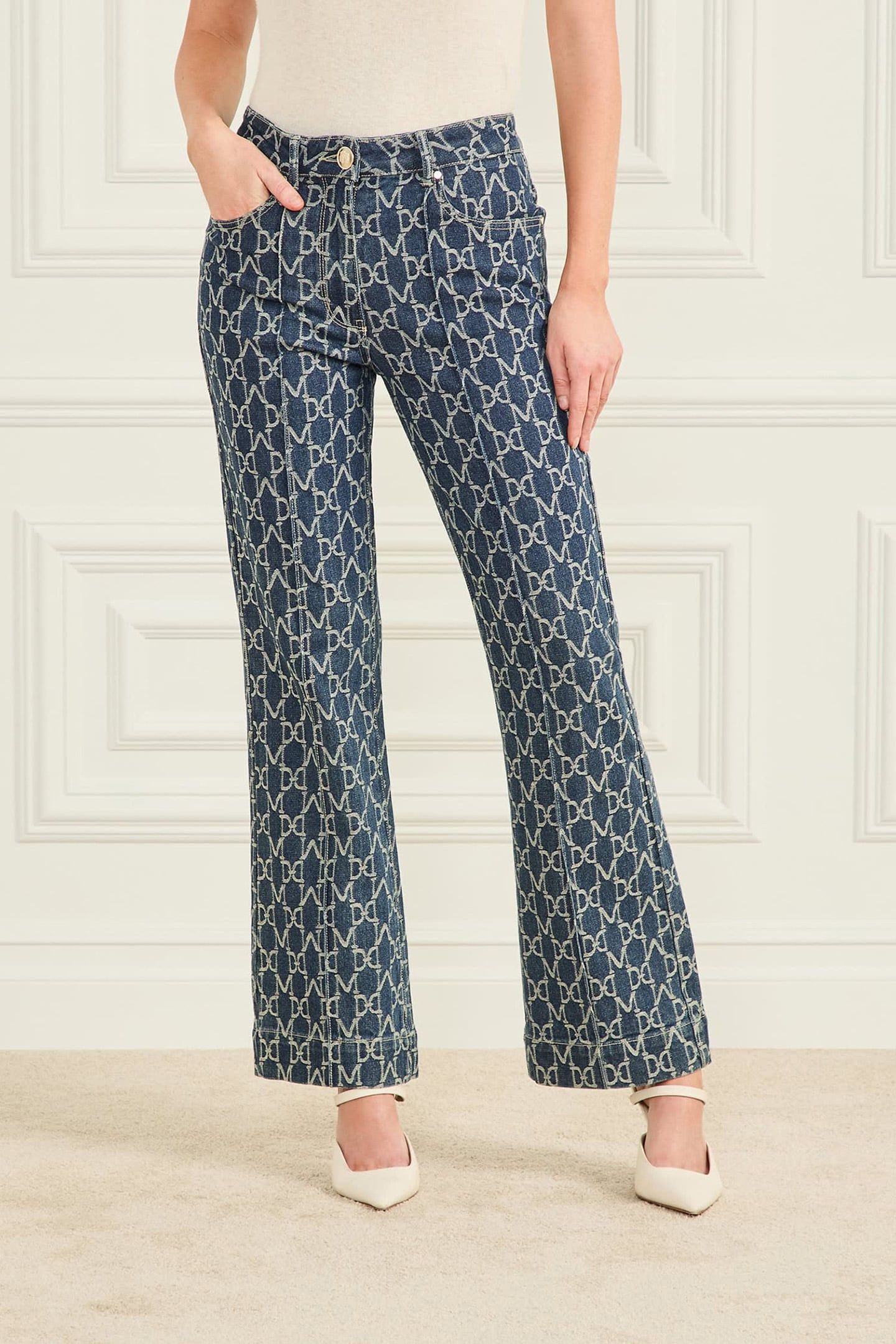 MARCIANO BY GUESS BEA 5PCK LOGO DENIM MONOGRAM JACQUARD BL 1