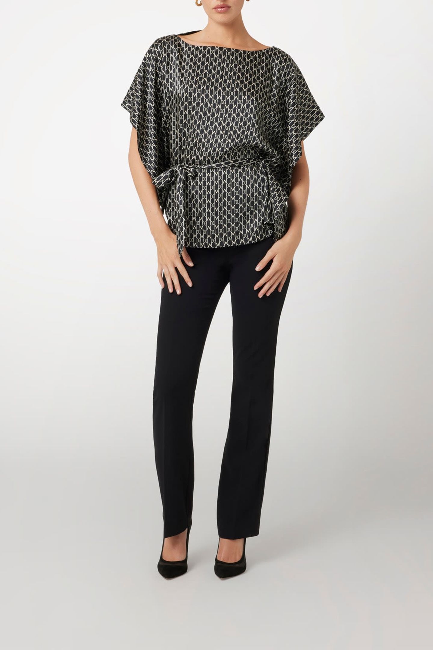MARCIANO BY GUESS JOSETTE KIMONO NEW MONOGRAM BLACK B 3