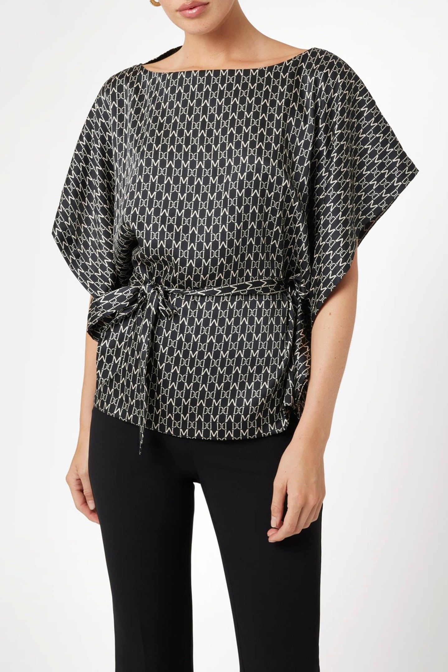 MARCIANO BY GUESS JOSETTE KIMONO NEW MONOGRAM BLACK B 1