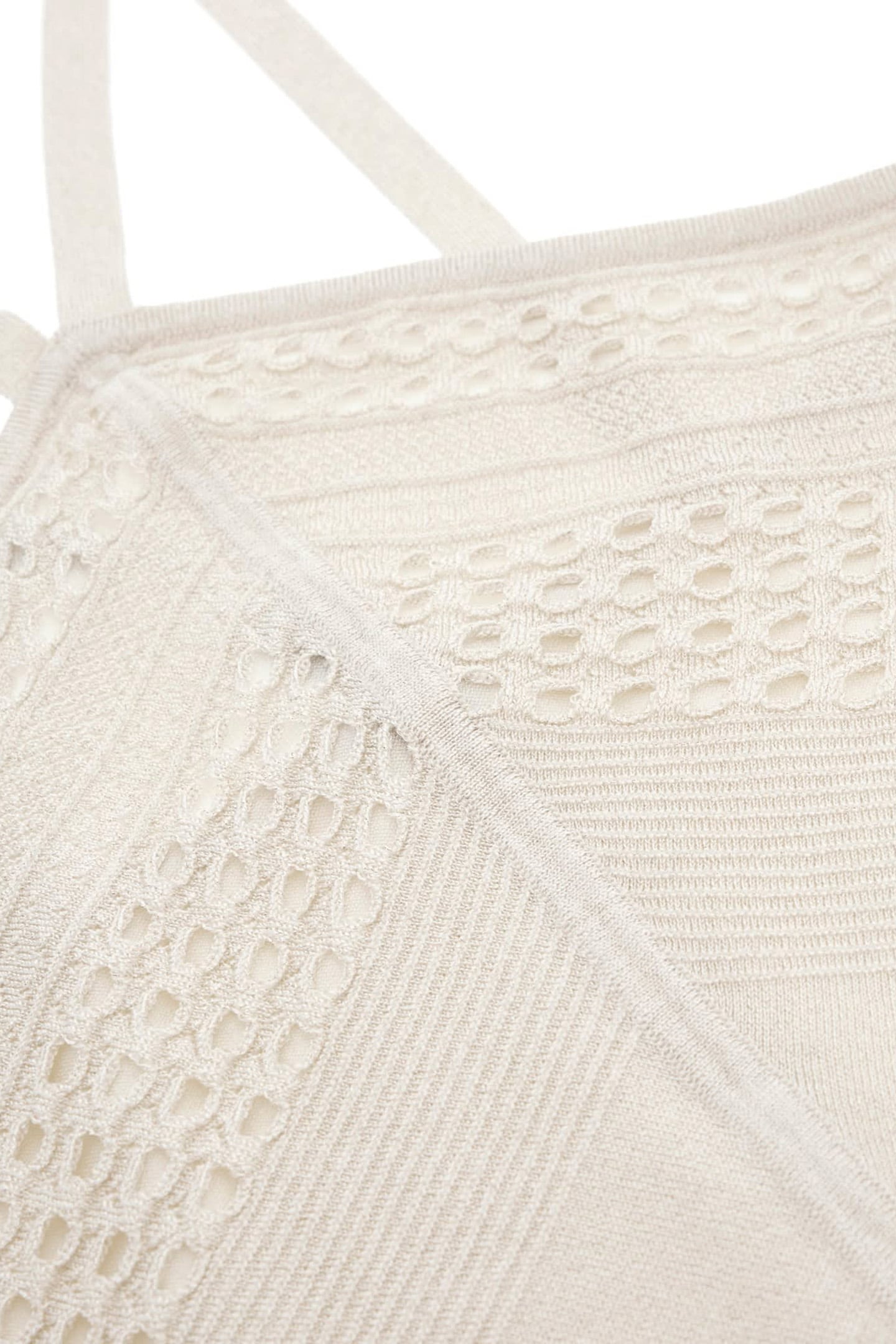 MARCIANO BY GUESS HENLEY STRAPS CROP T PALE PEARL MULTI 7