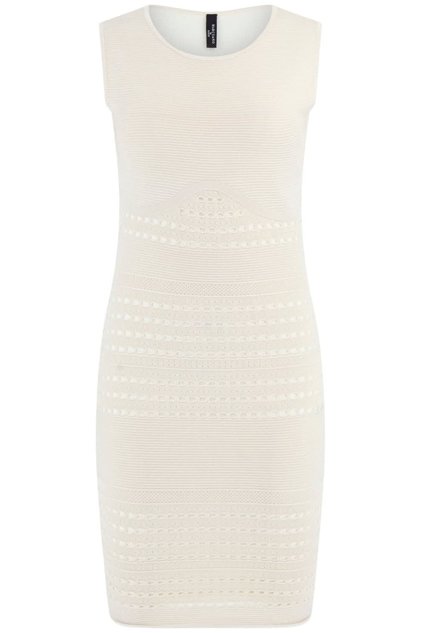 MARCIANO BY GUESS HENLEY CN SL DRESS PALE PEARL MULTI 4
