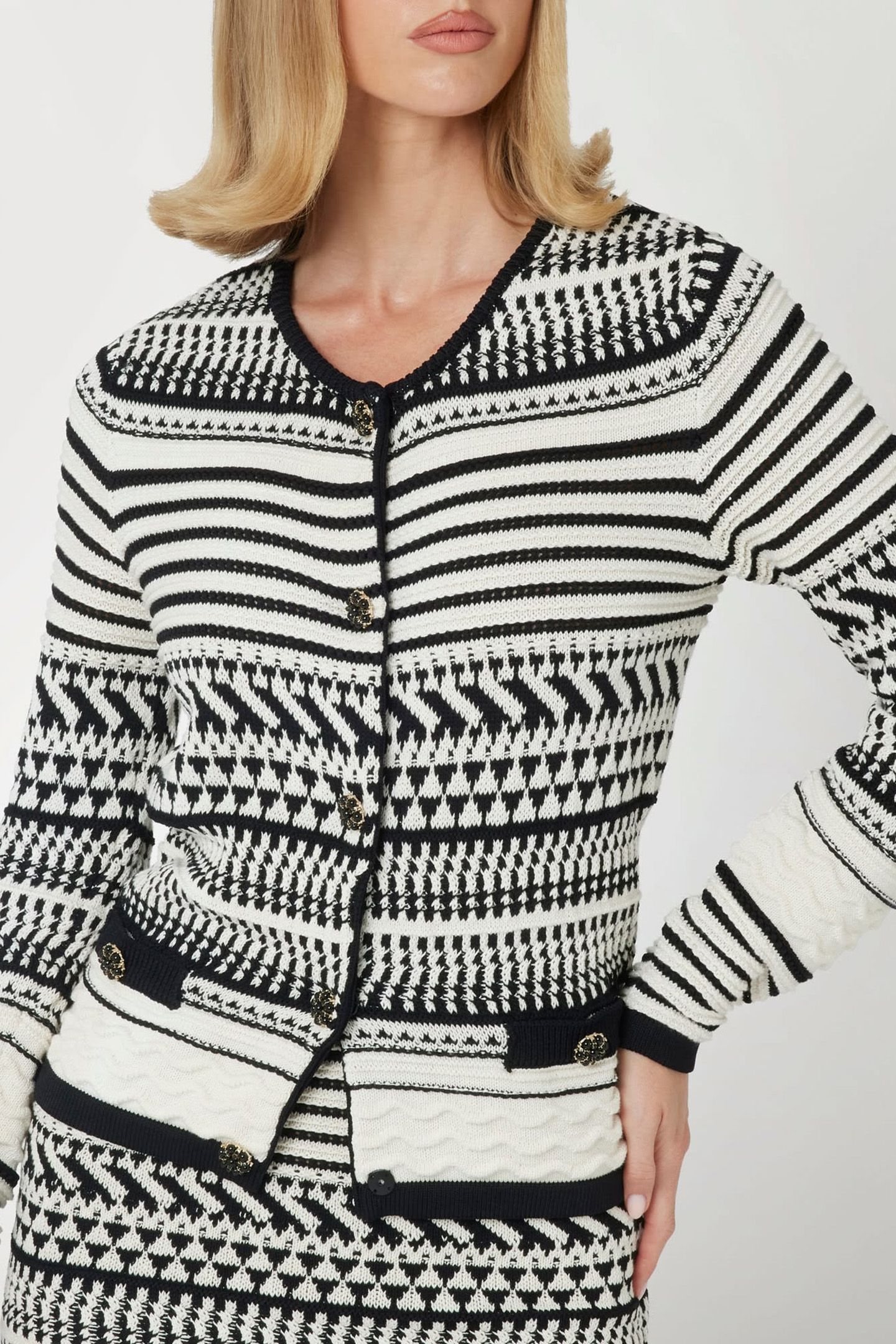 MARCIANO BY GUESS ARIANNA STITCHED CAR EGGSHELL AND BLACK 6