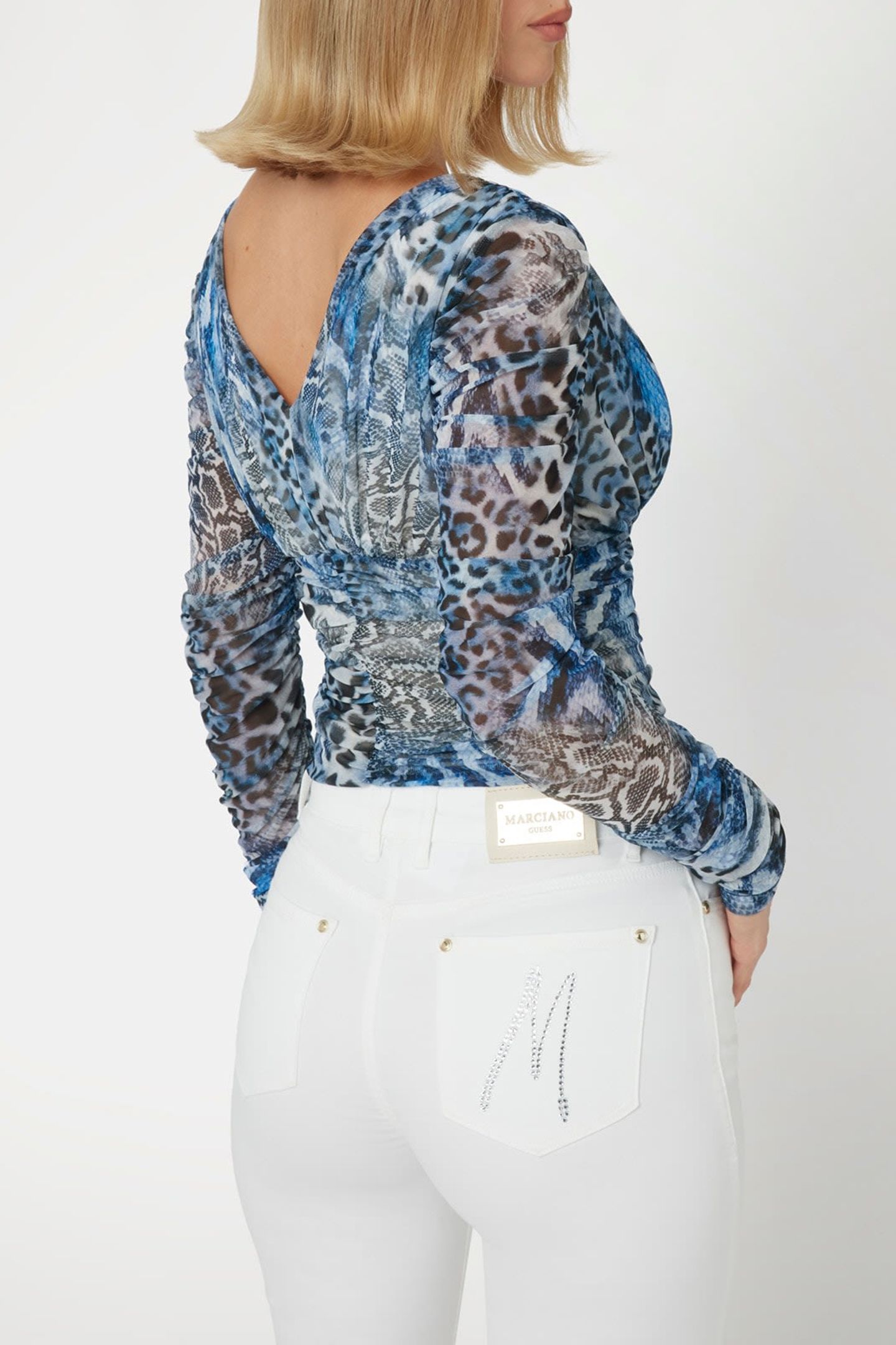 MARCIANO BY GUESS CRISTAL LS TOP MIDNIGHT SNAKE 2