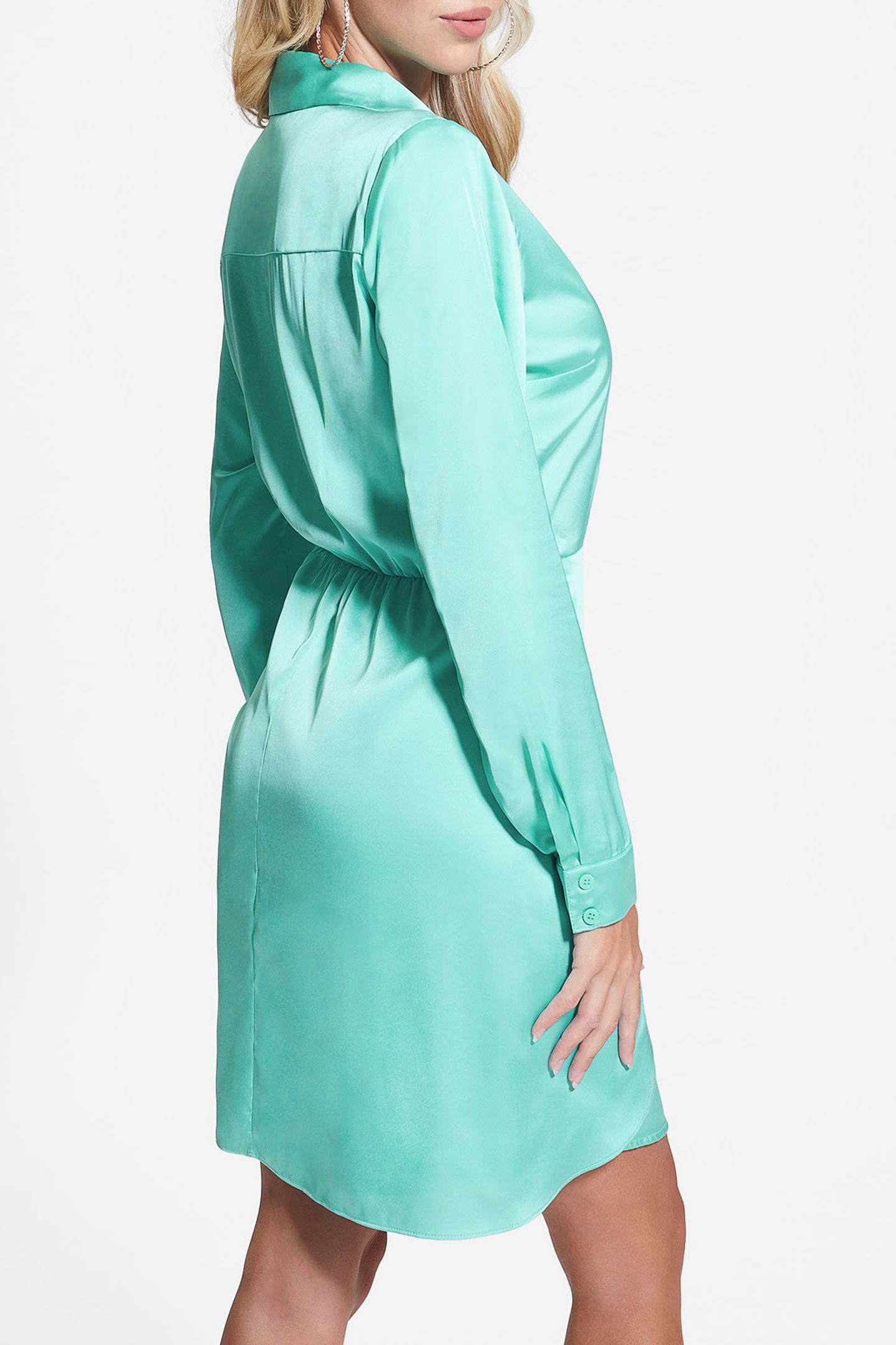 GUESS ECO ES LS ALYA DRESS NEW POOL BLUE 2