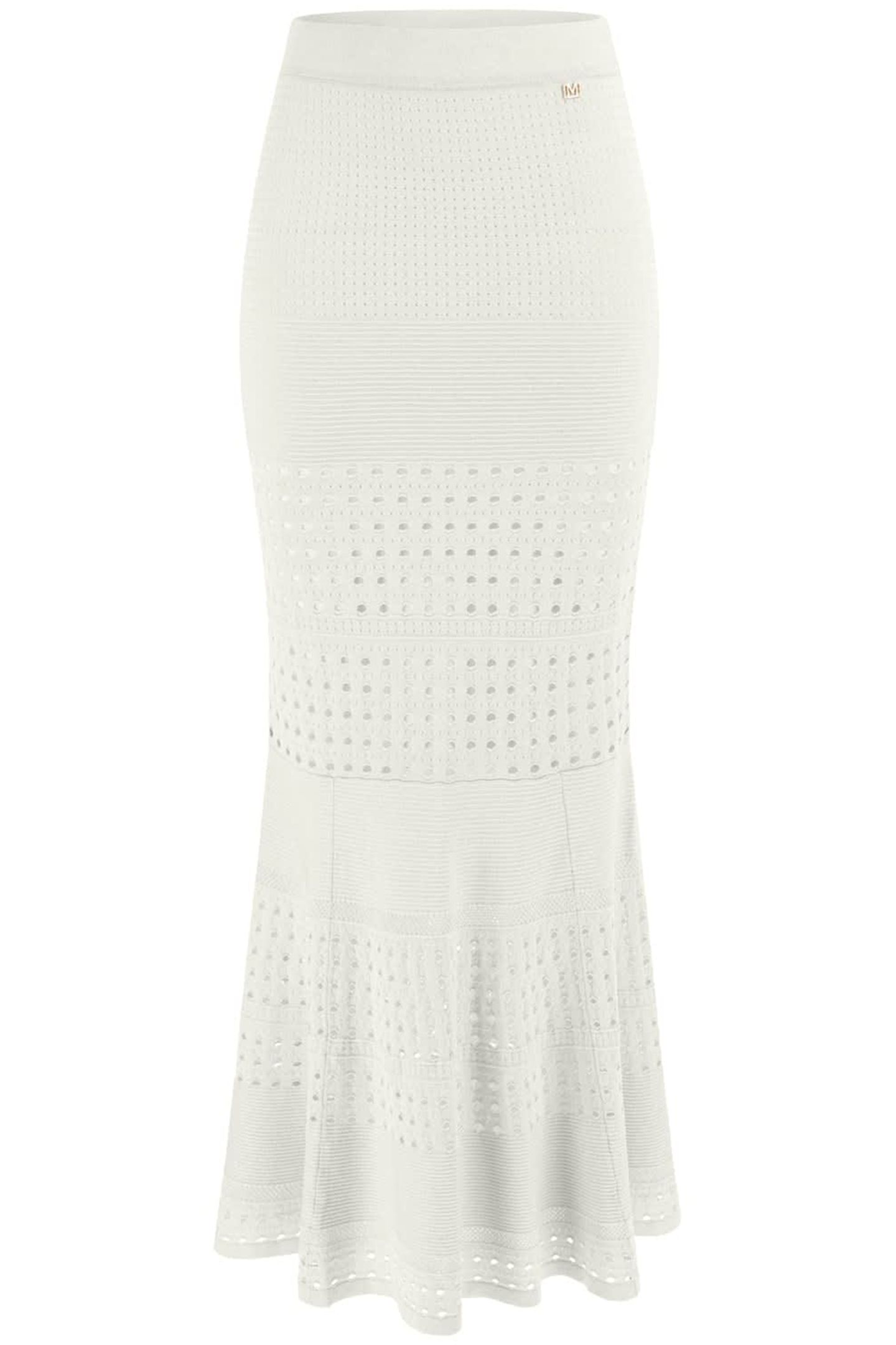 MARCIANO BY GUESS HENLEY LONG SKIRT PALE PEARL MULTI 4