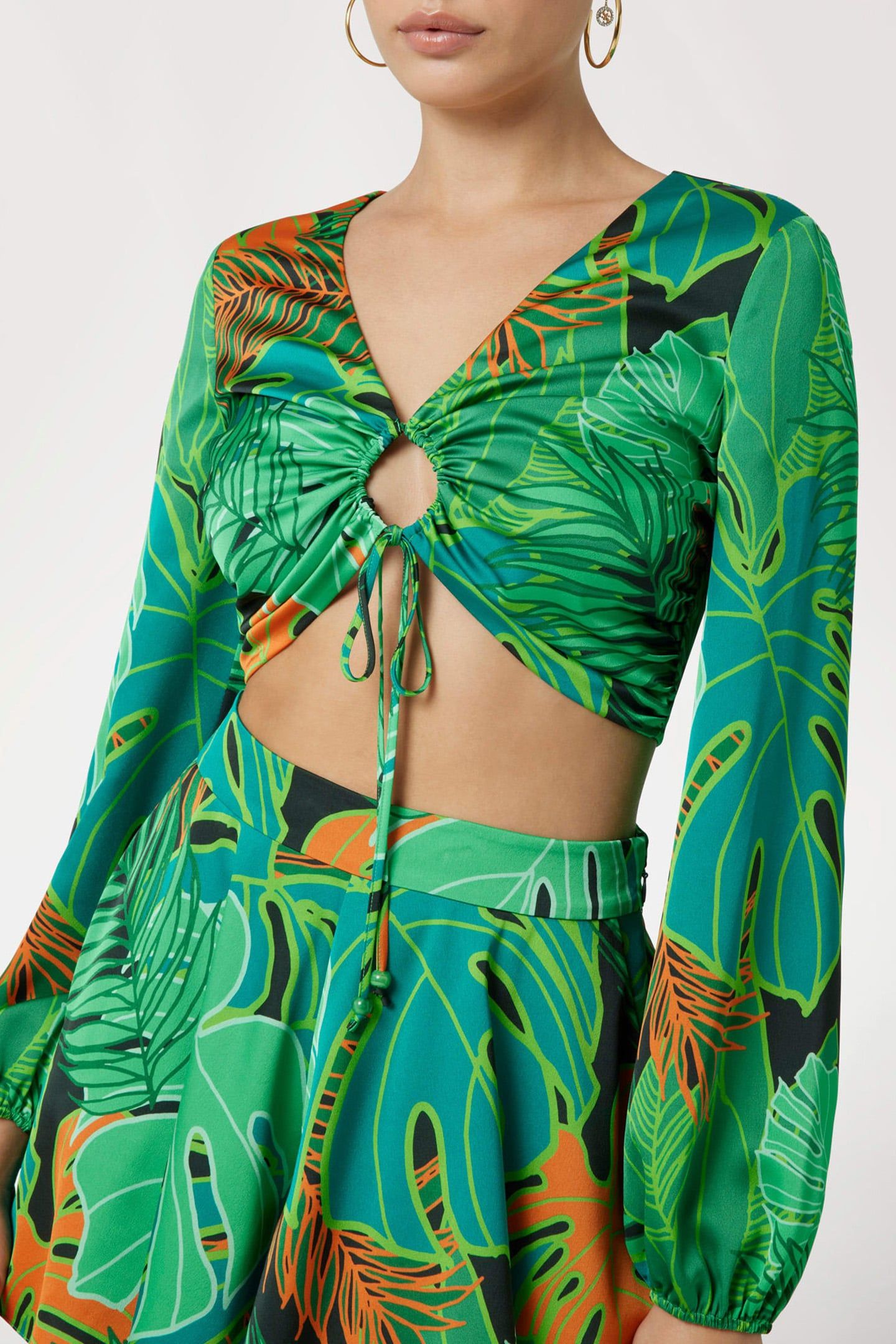 MARCIANO BY GUESS AMAZON LS TOP AMAZON LEAF 5