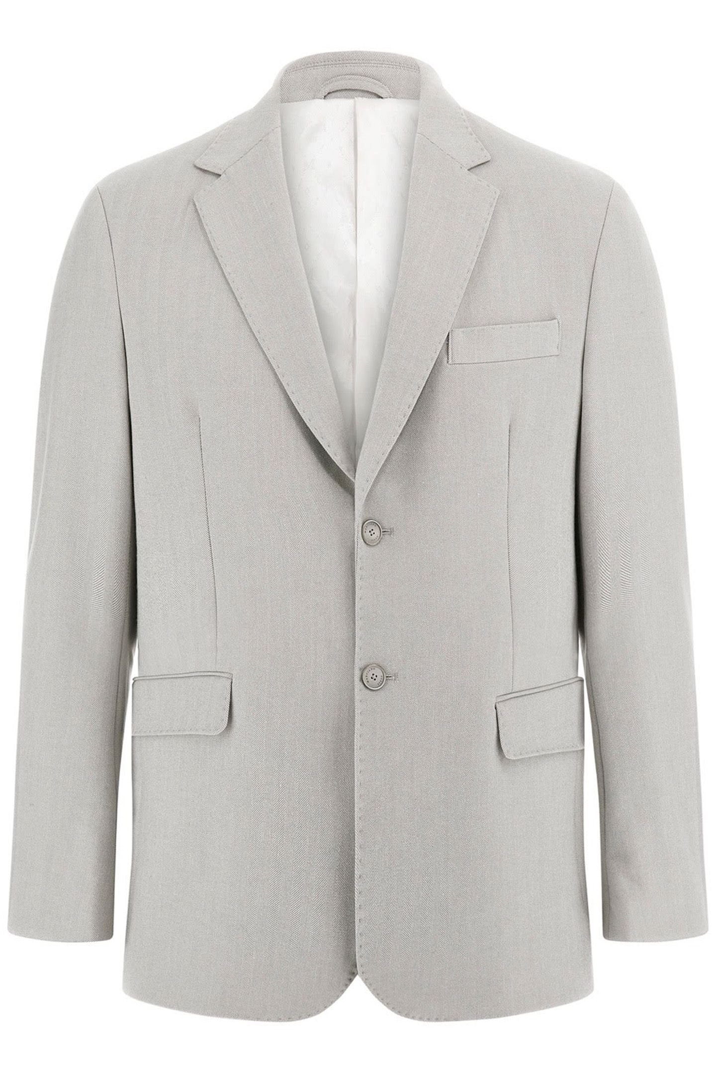MARCIANO BY GUESS SEAN 2B NOTCH BLAZER GREY HERRINGBONE 4