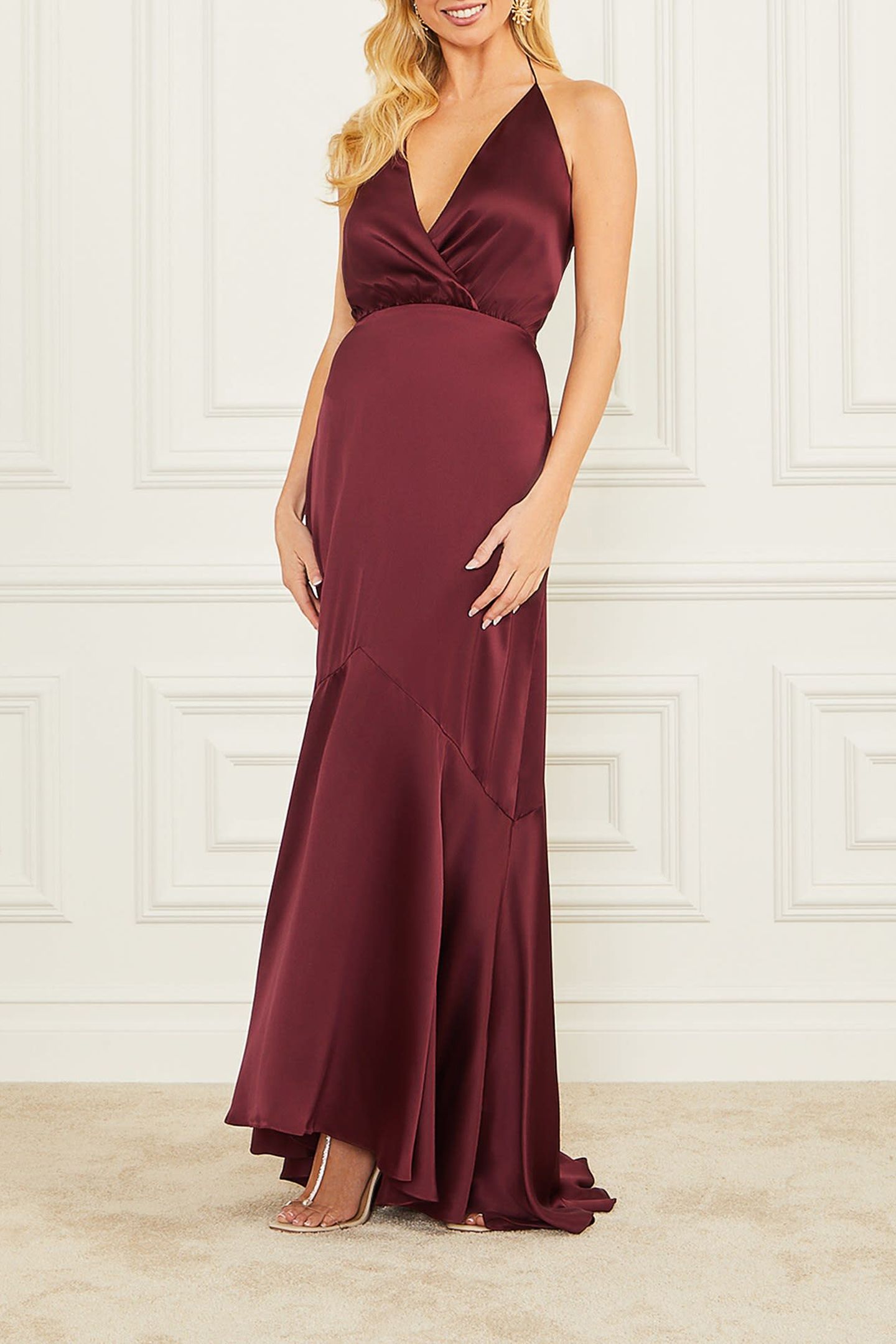 MARCIANO BY GUESS ISHANI GOWN MULBERRY A489 1