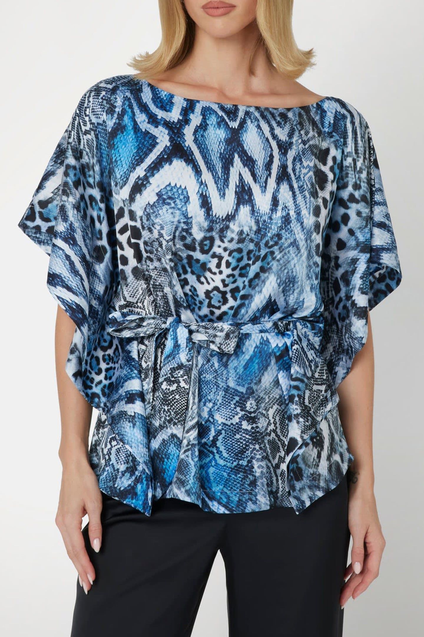 MARCIANO BY GUESS JOSETTE KIMONO MIDNIGHT SNAKE 1