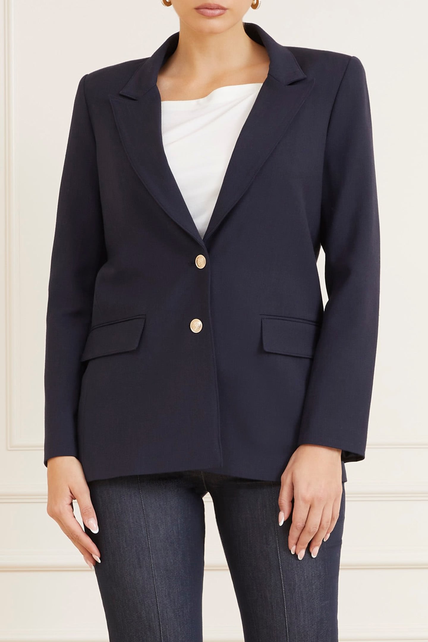 MARCIANO BY GUESS MAGDA BLAZER SMART BLUE MULTI 1
