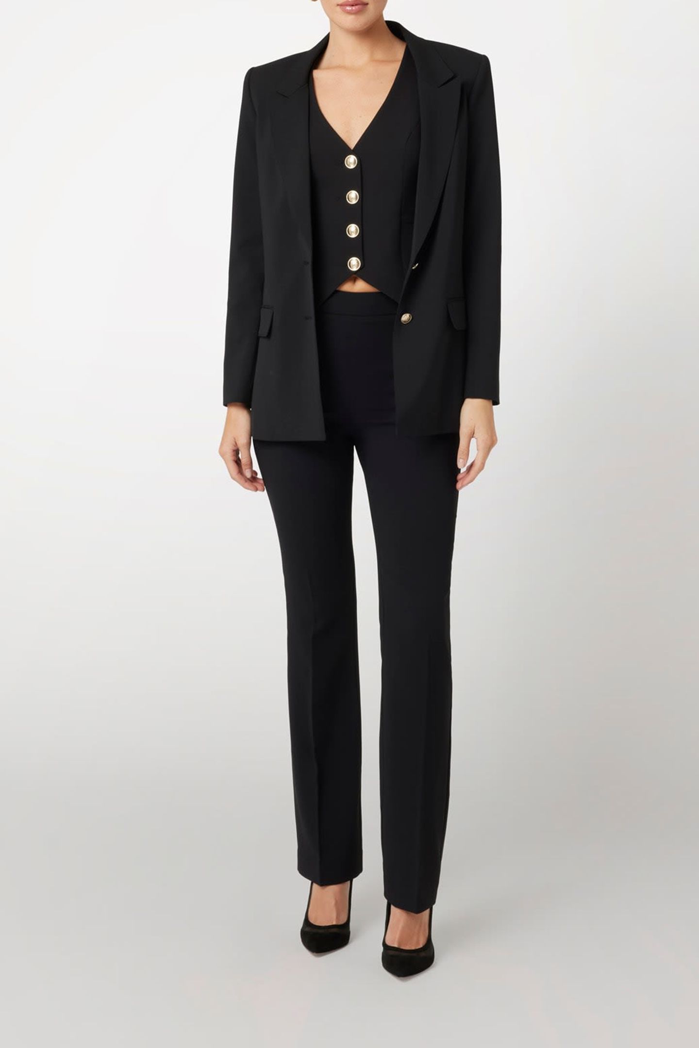 MARCIANO BY GUESS MAGDA BLAZER JET BLACK 3