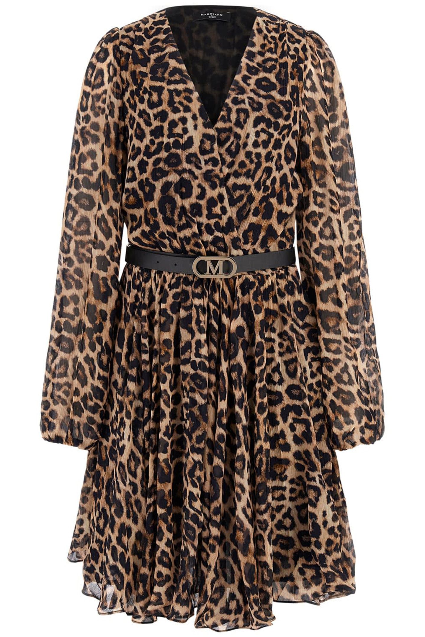 MARCIANO BY GUESS EMMA LS SHORT DRESS GLAM LEOPARD 4