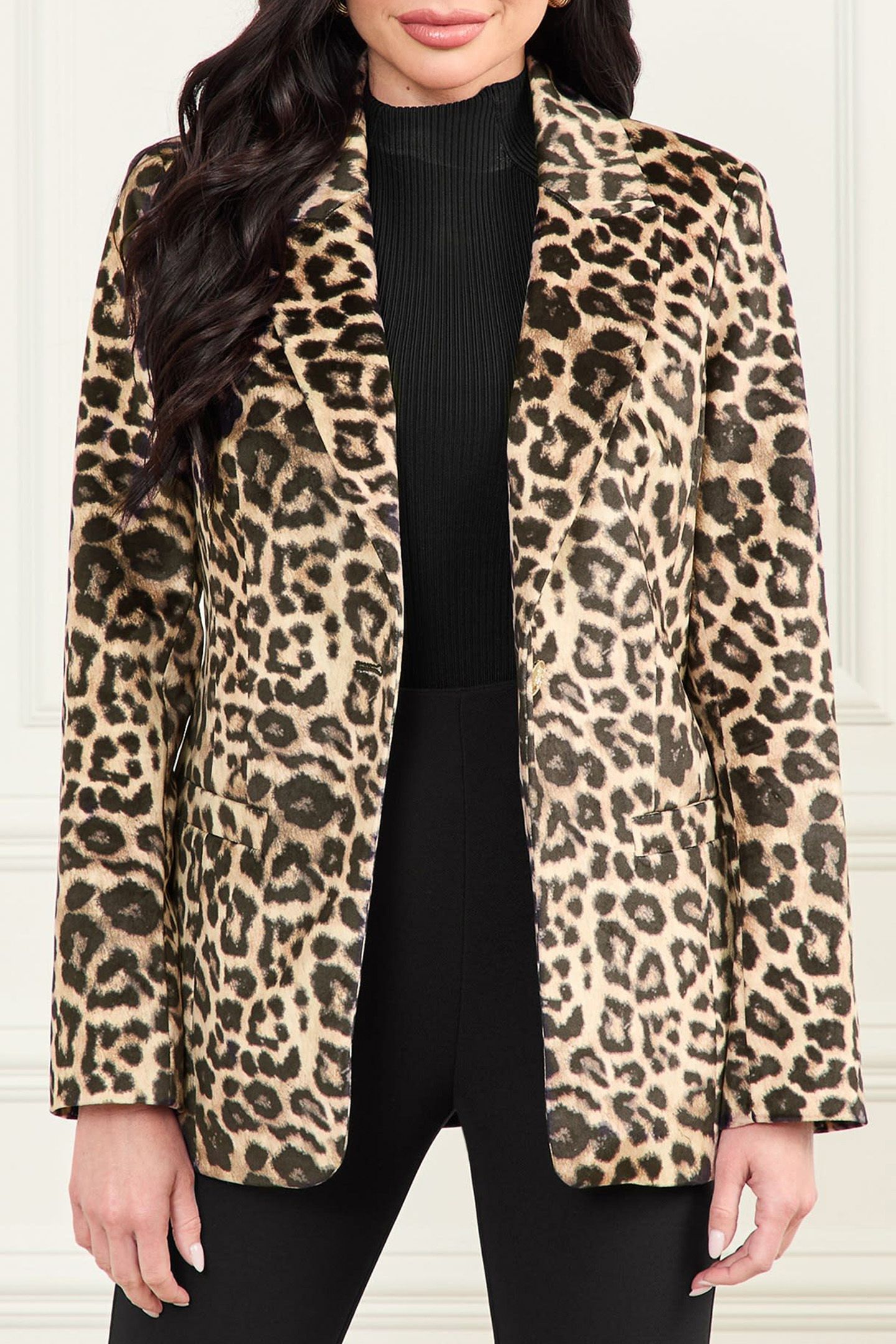 MARCIANO BY GUESS PAMELA BLAZER GLAM LEOPARD 1