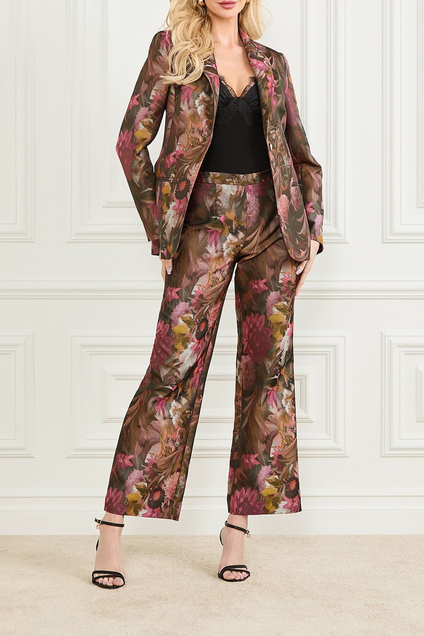 MARCIANO BY GUESS KATE BLAZER WILDWOOD JACQUARD 3