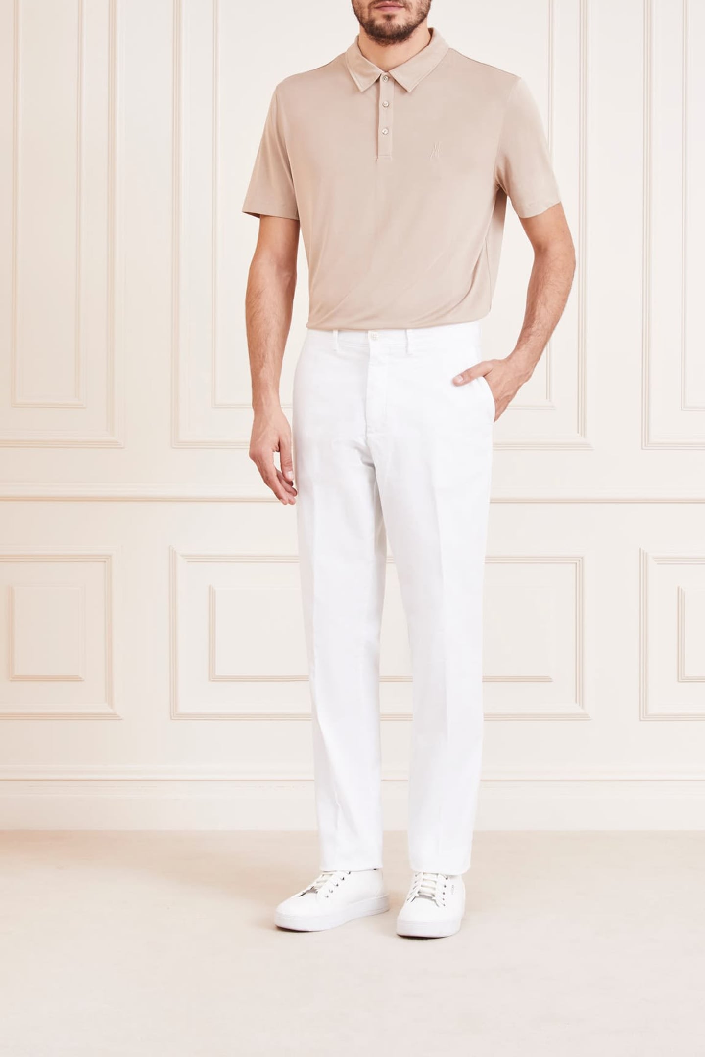 MARCIANO BY GUESS BEN URBAN CHINO SALT WHITE 3