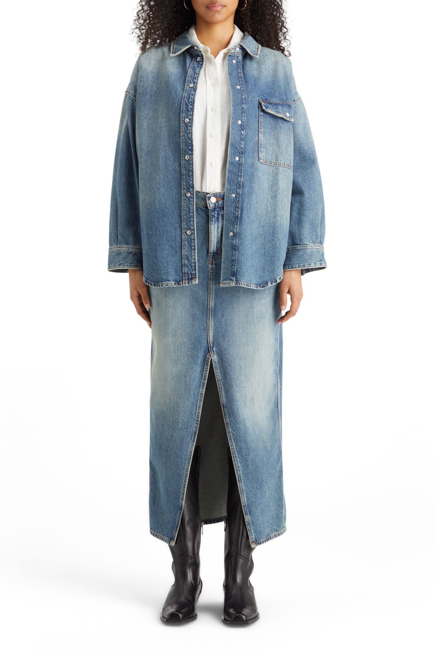 VINTAGE WASHED DENIM OVERSHIRT - FRISCO NIGHTS FRISCO NIGHTS 3