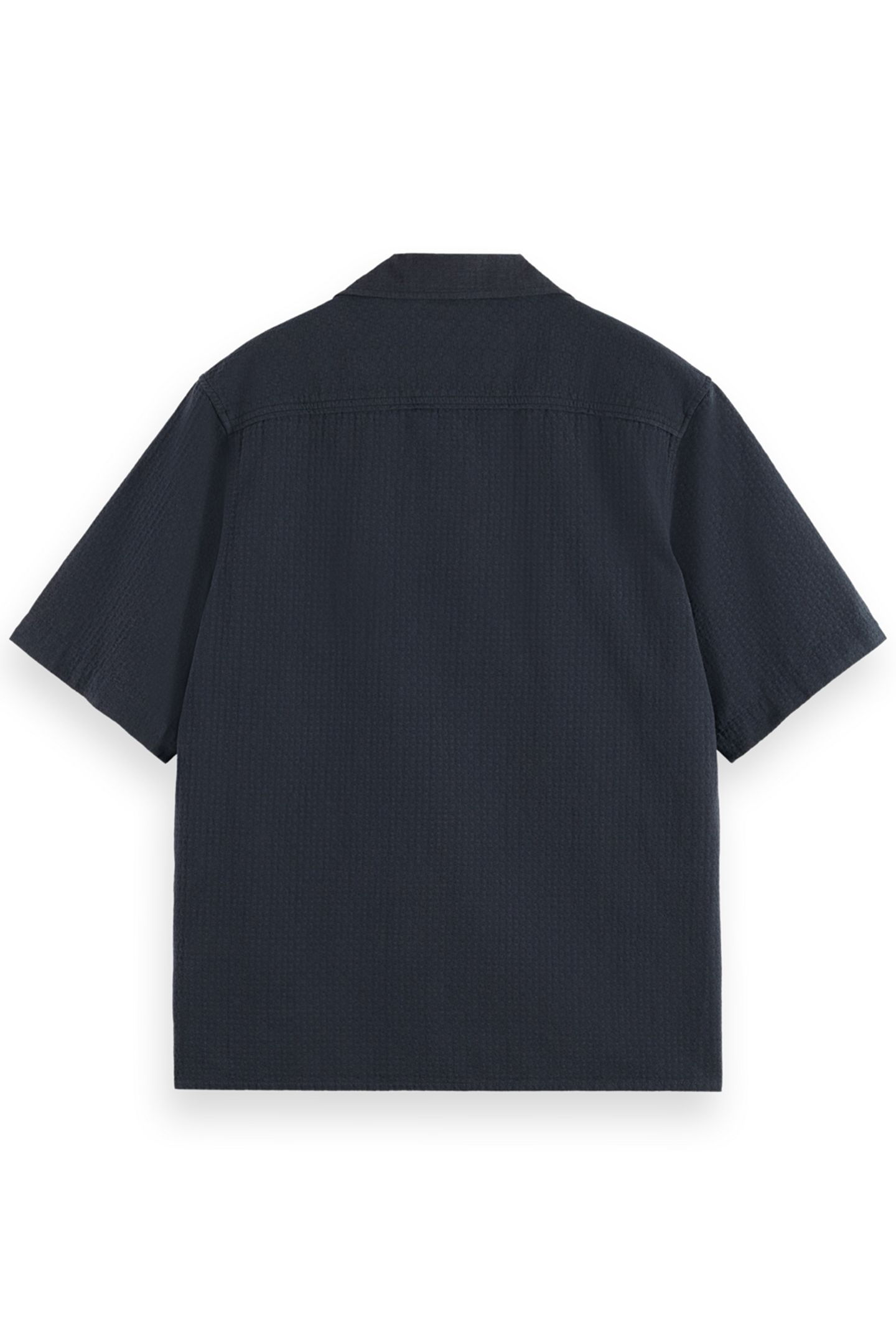 RELAXED FIT STRUCTURED DOBBY SHIRT BLACK 5
