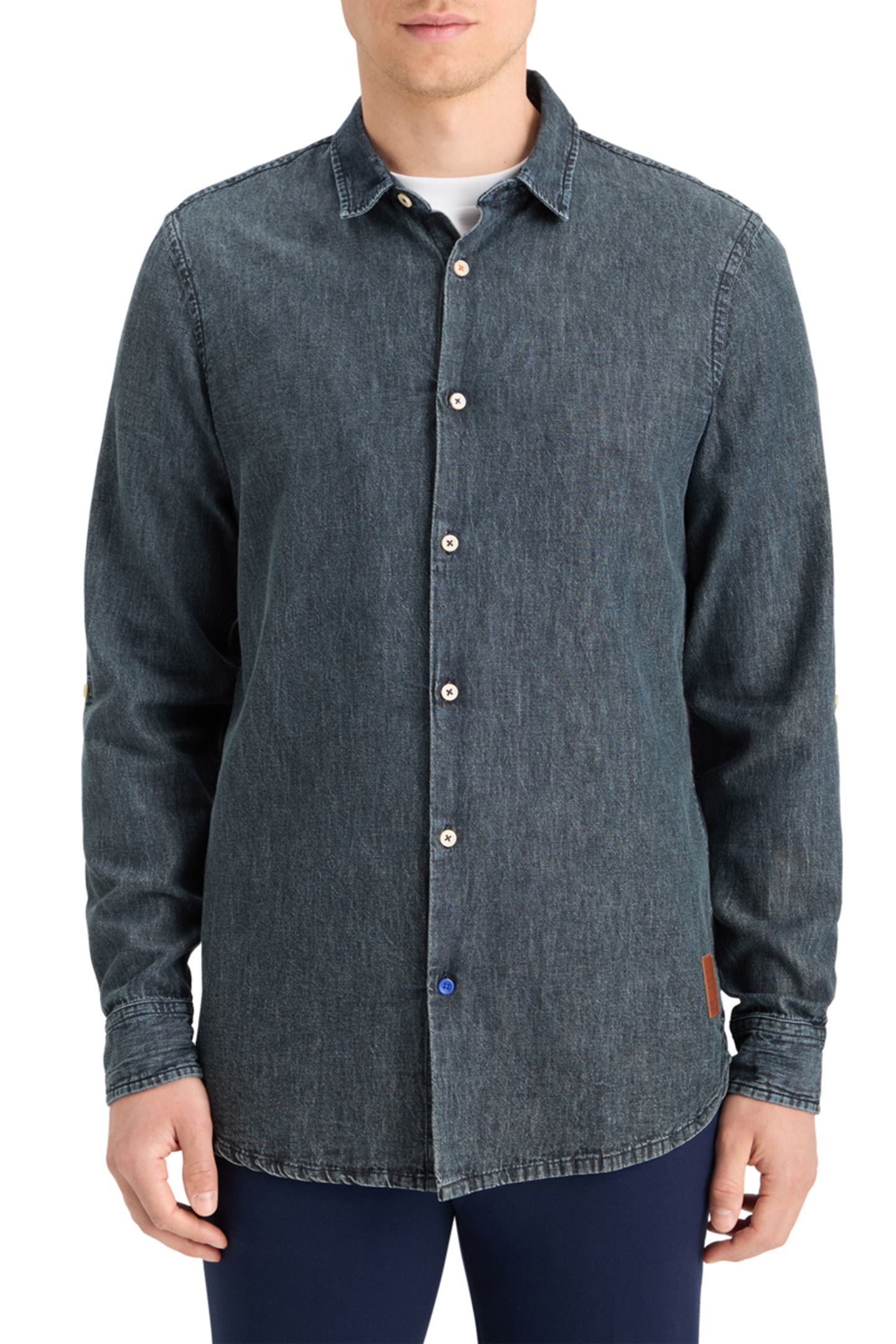 WASHED BLACK DENIM SHIRT WASHED BLACK 1