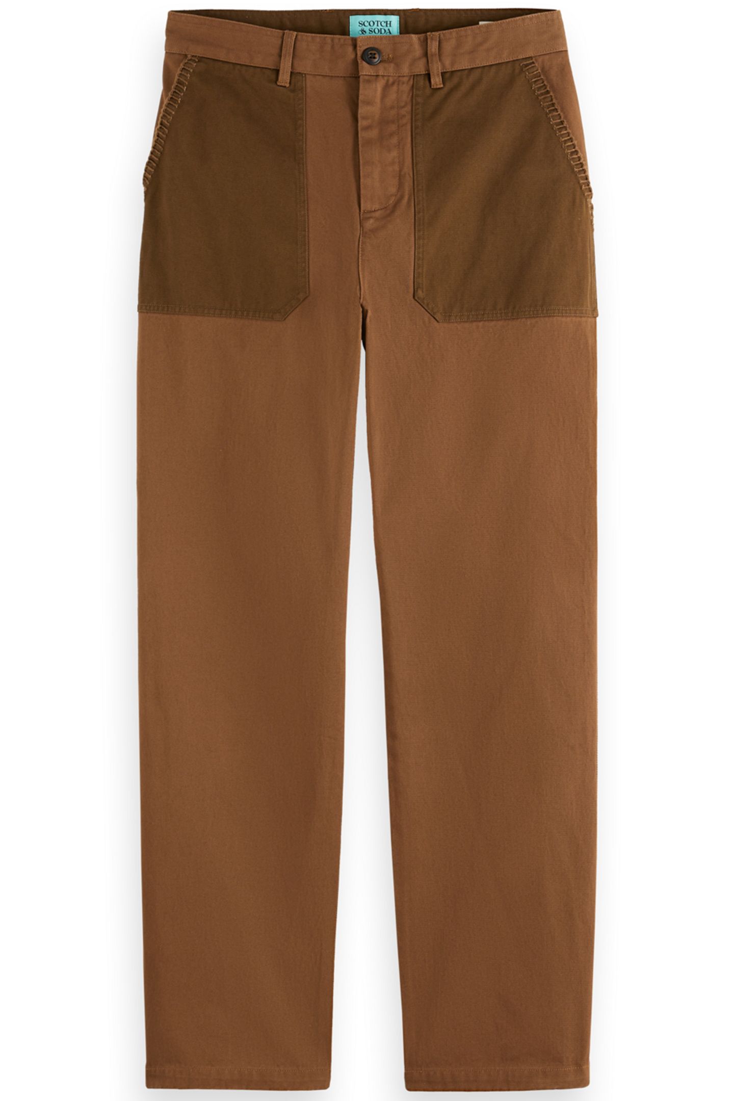 JOE JONAS X SCOTCH SODA STRAIGHT FIT TWILL CHINO BISON 3