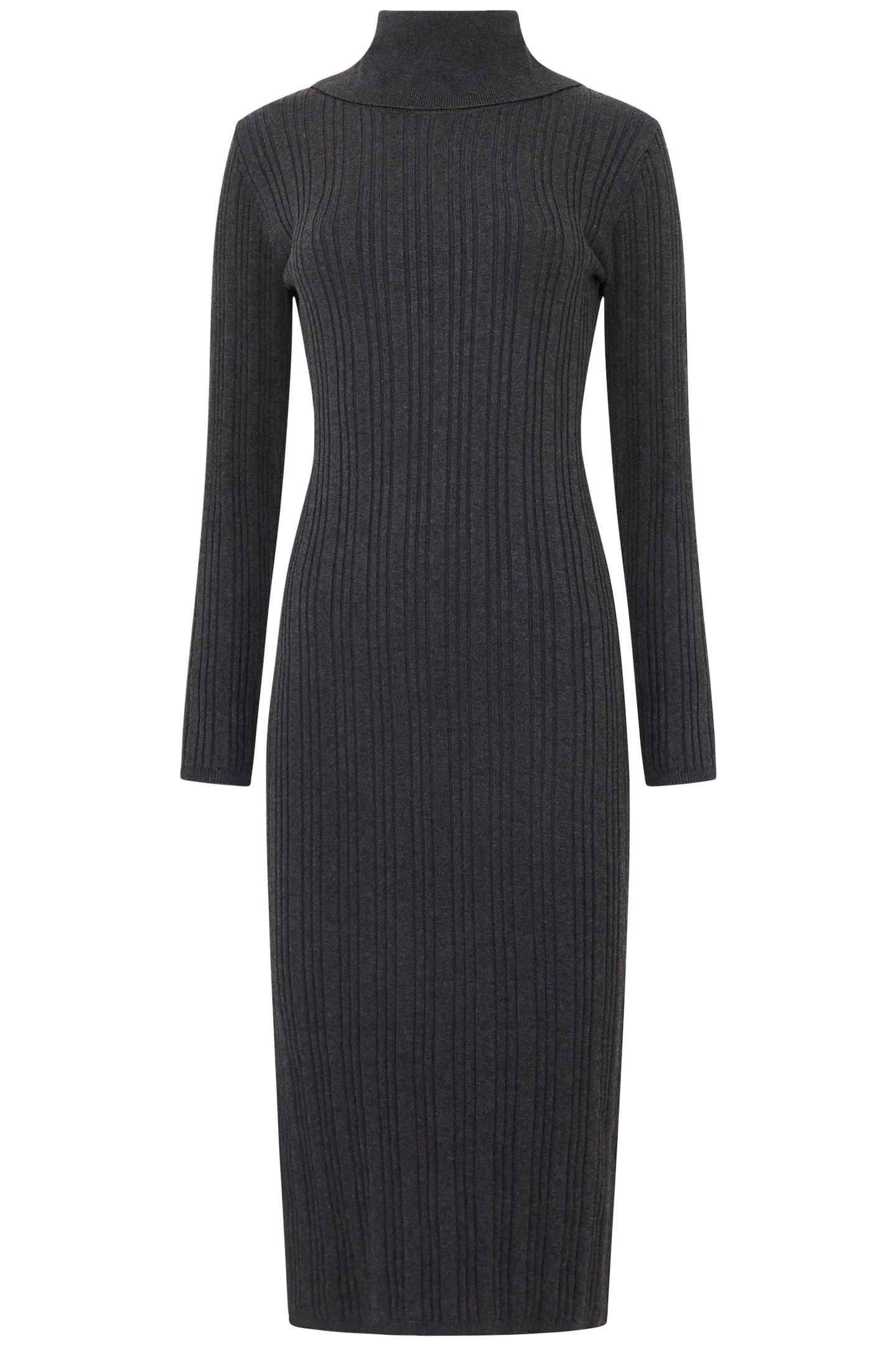 NIA MARI DRESS CHARCOAL MEL 3