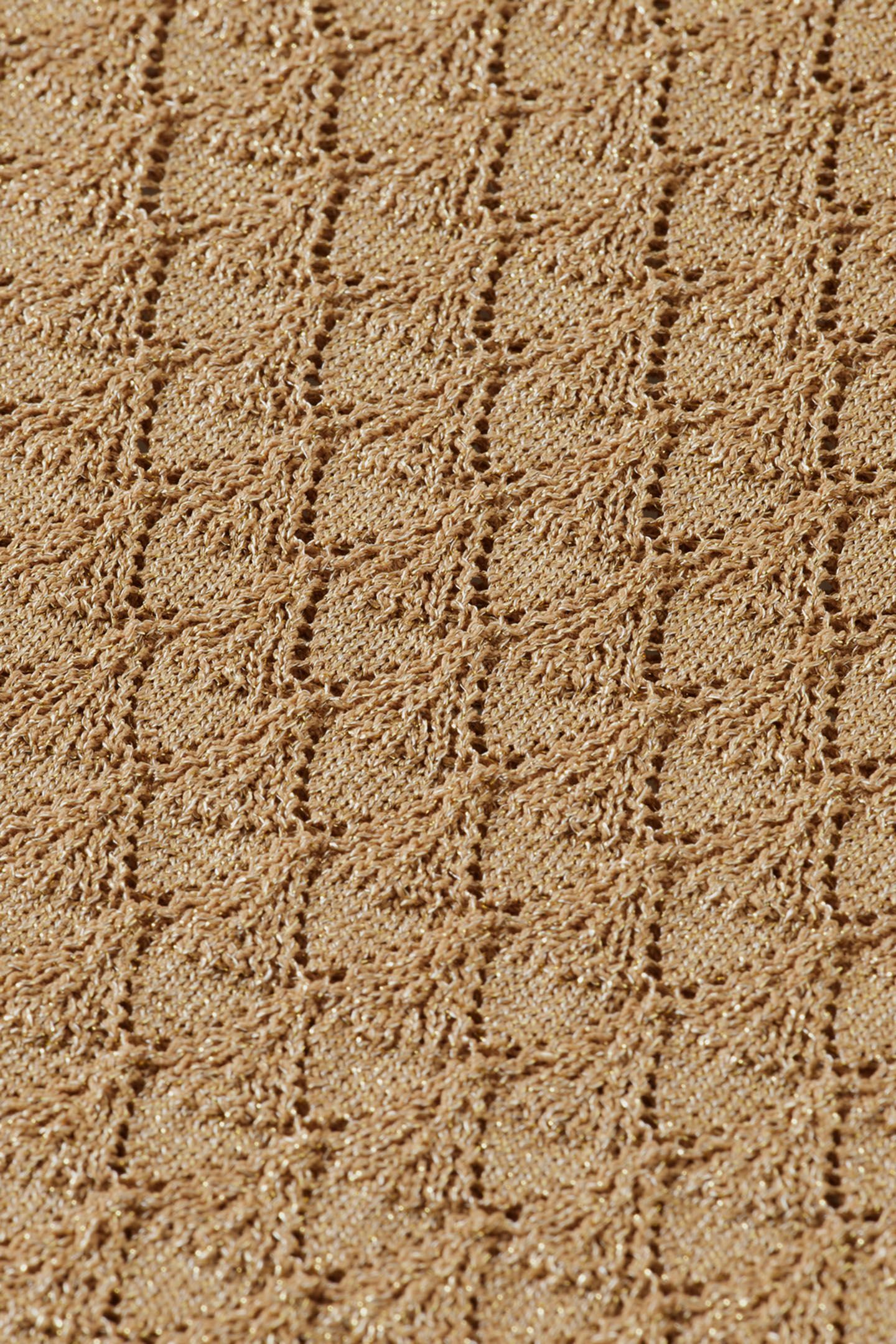 METALLIC POINTELLE KNITTED TANK GOLD 8