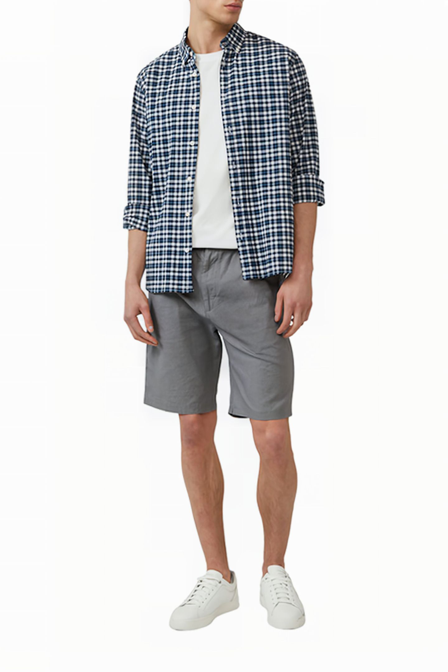 S.OLIVER SHORTS GREY/BLACK 2