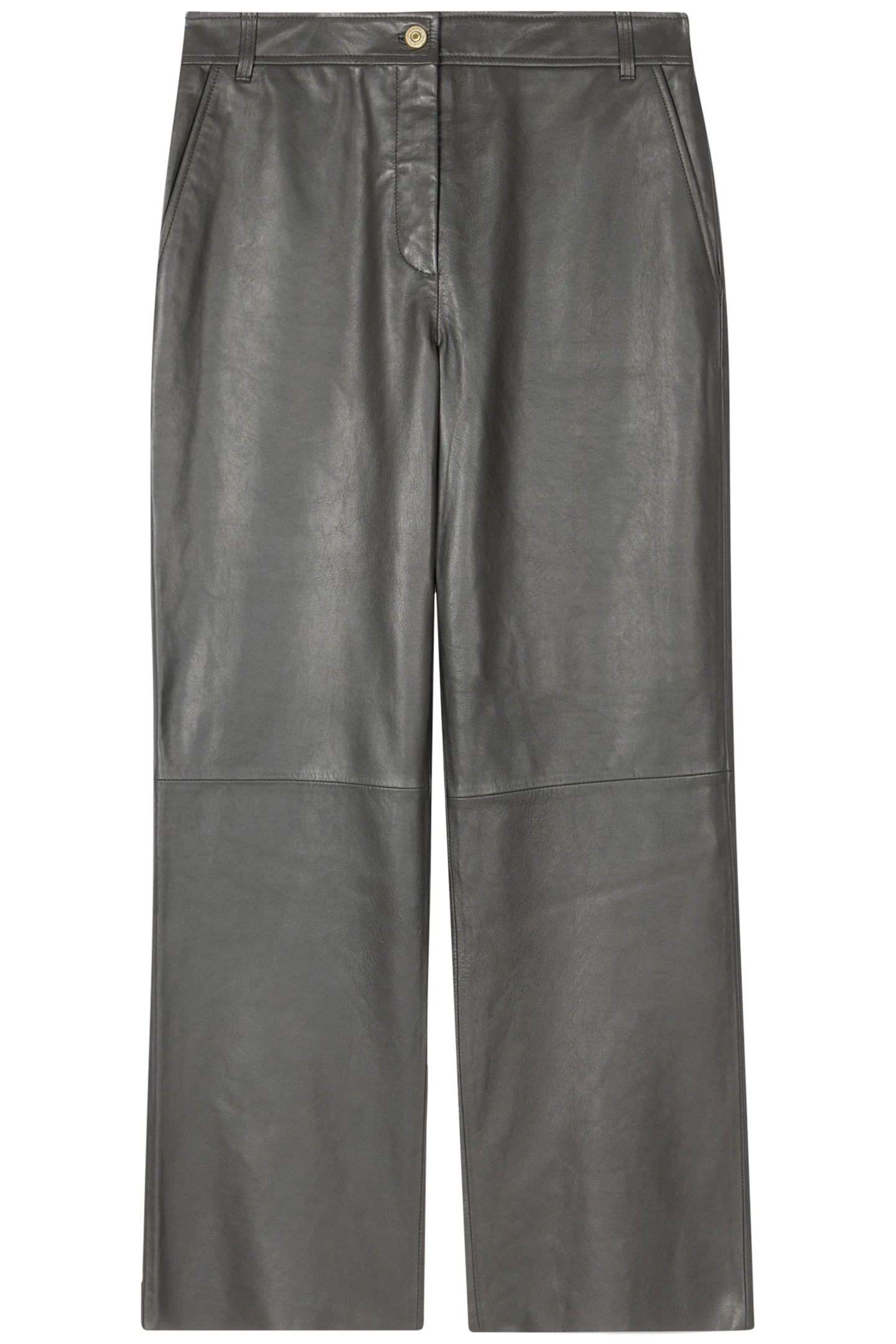 TROUSERS LEATHER VERY DARK GREEN 4