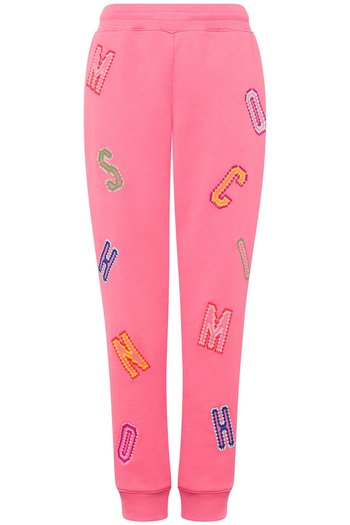 ORGANIC FLEECE JOGGING CROCHET LETTERING PINK 3