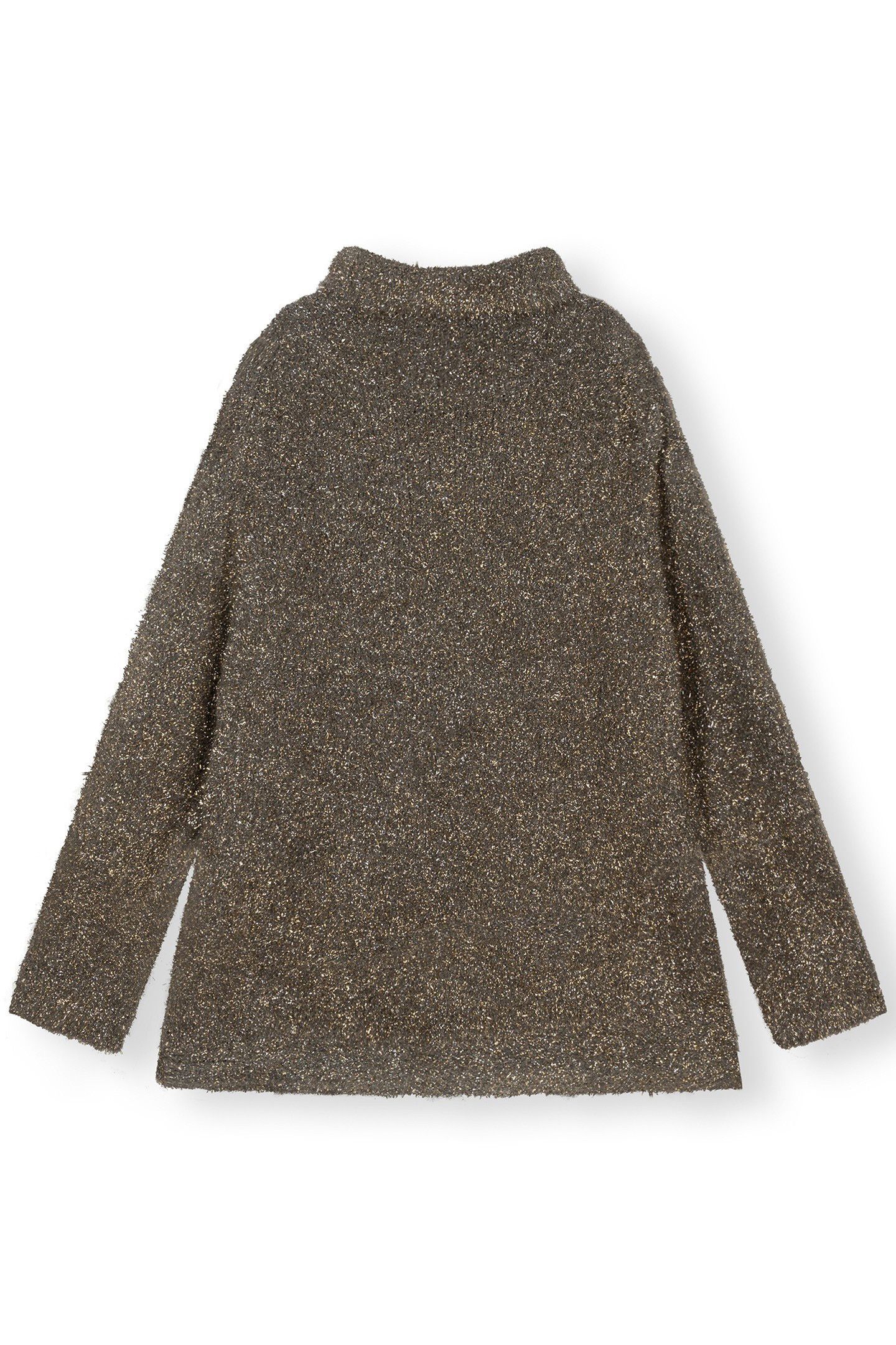 OVERSIZED TURTLENECK SWEATER LUREX GOLD 4
