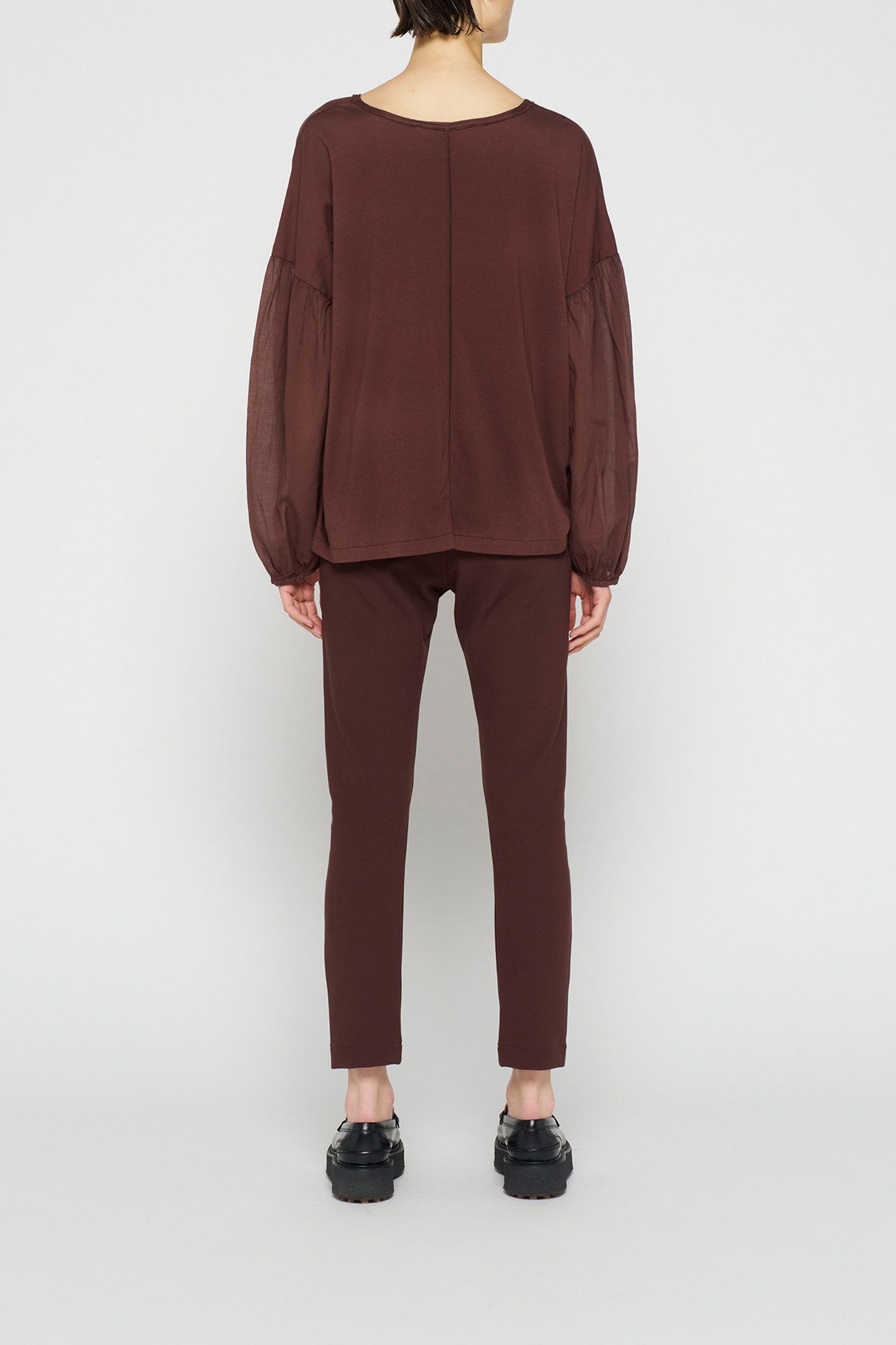 FITTED PUNTO PANTS AUBERGINE 2