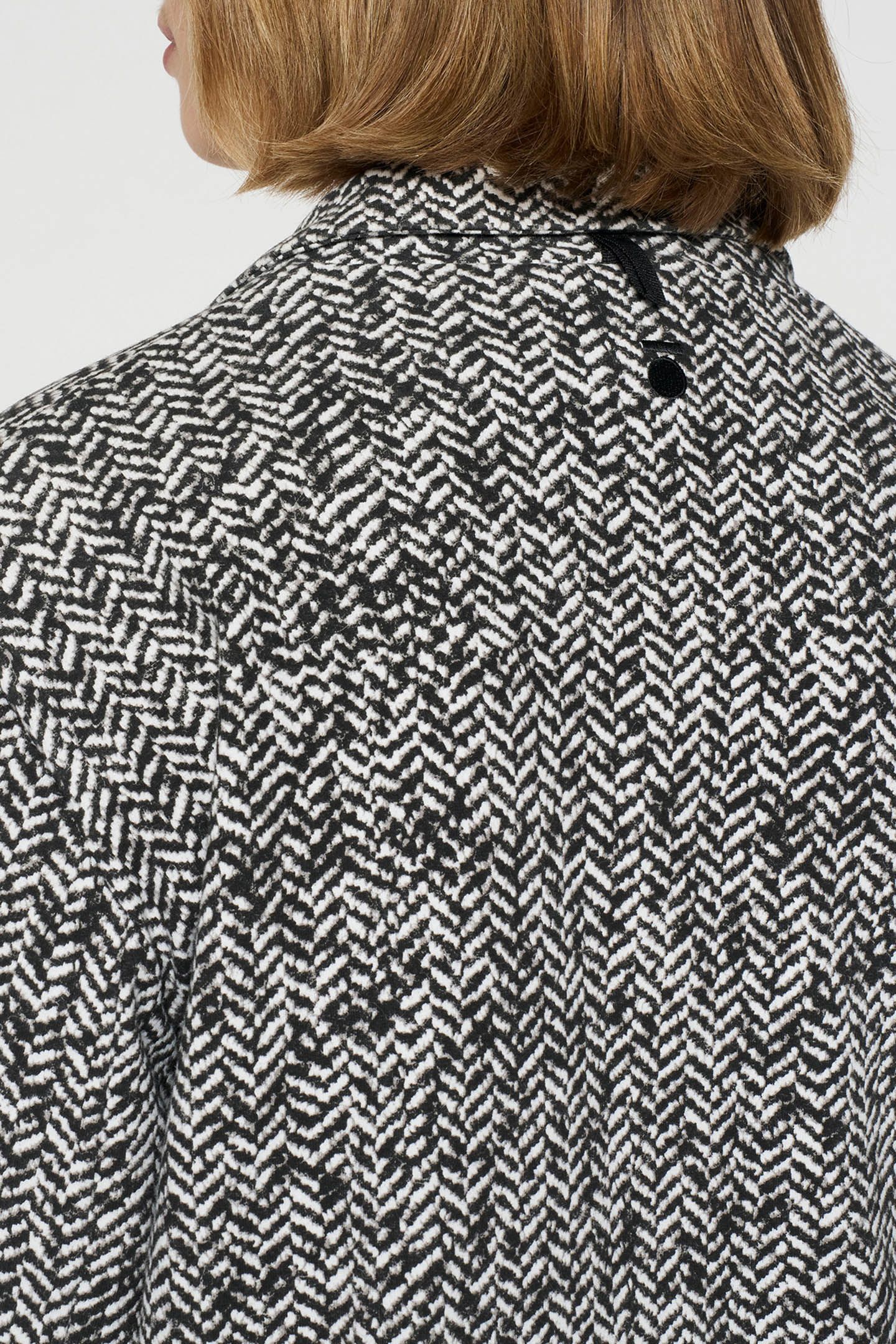 STATEMENT BLAZER HERRINGBONE BLACK 7