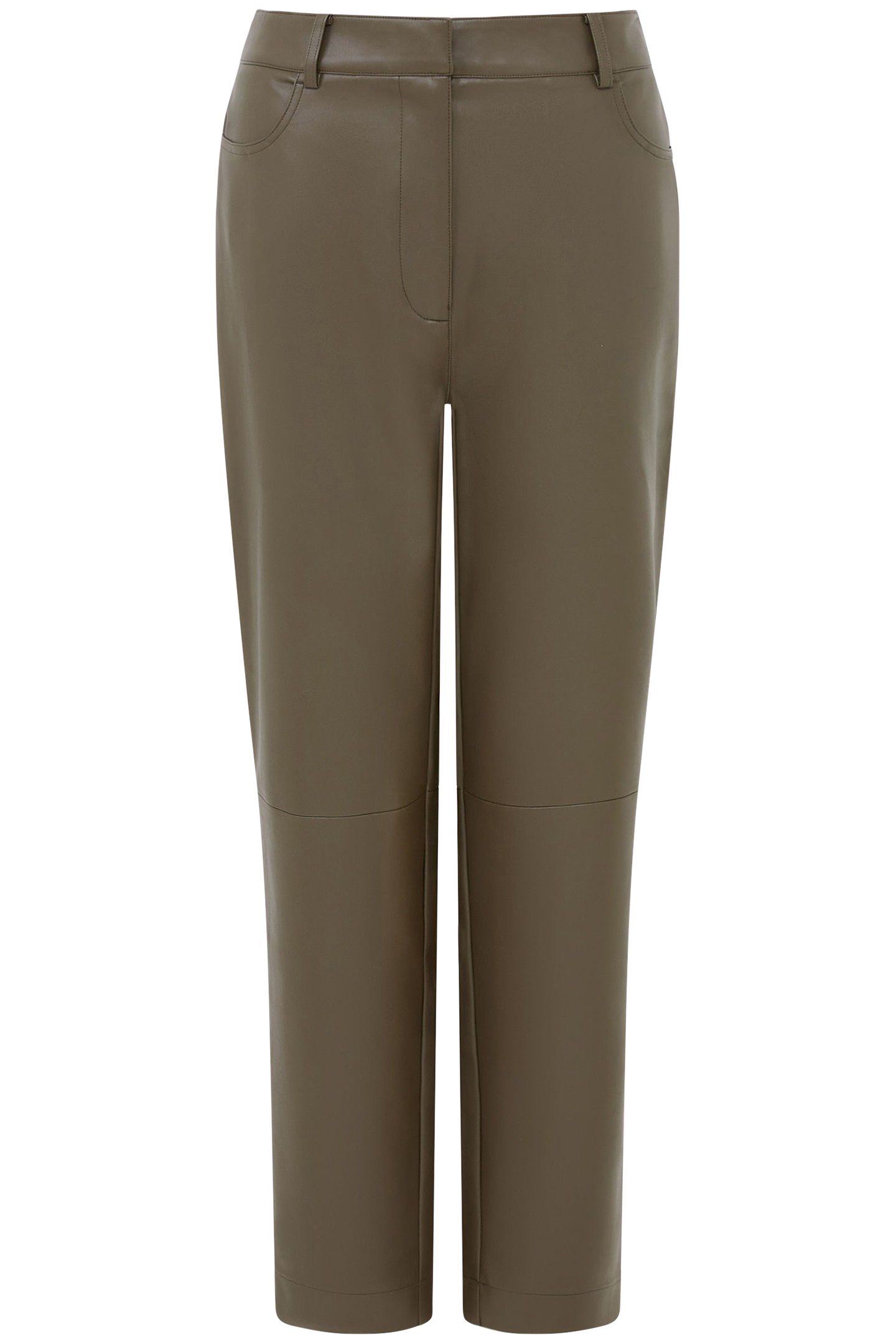 CROLENDA PU TROUSERS TARMAC KHAKI 4