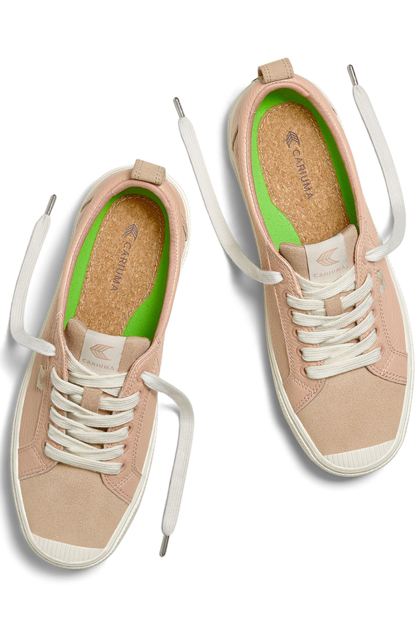OCA LOW BEIGE PREMIUM LEATHER NUDE SUEDE SNEAKER 4