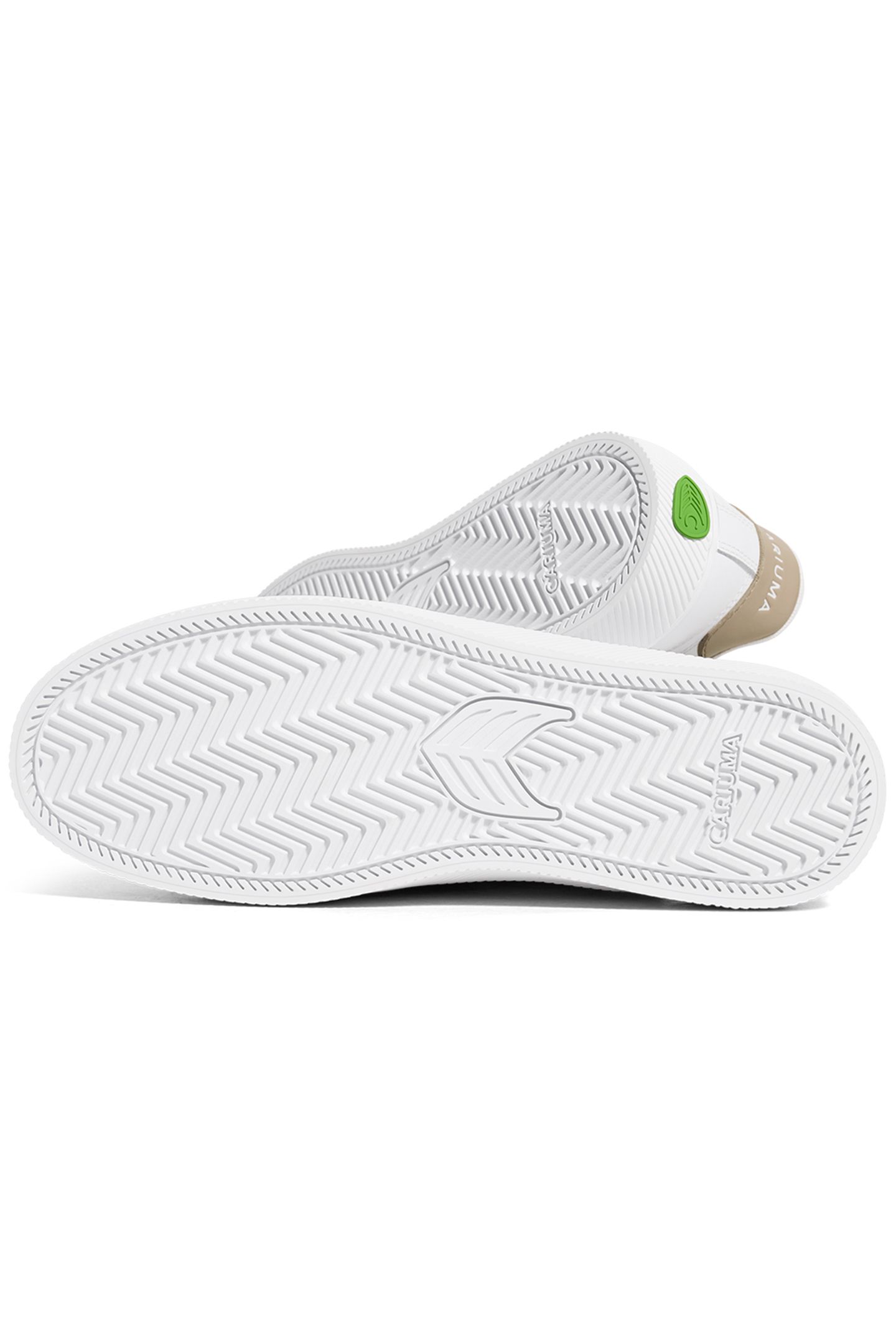 SALVAS WHITE LEATHER SHIFTING SAND LOGO SNEAKER 6