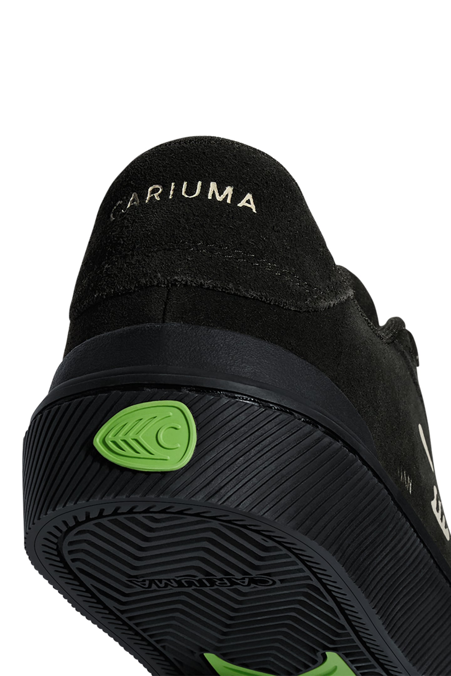 LUAN PRO ALL BLACK SUEDE IVORY LOGO SNEAKER 3