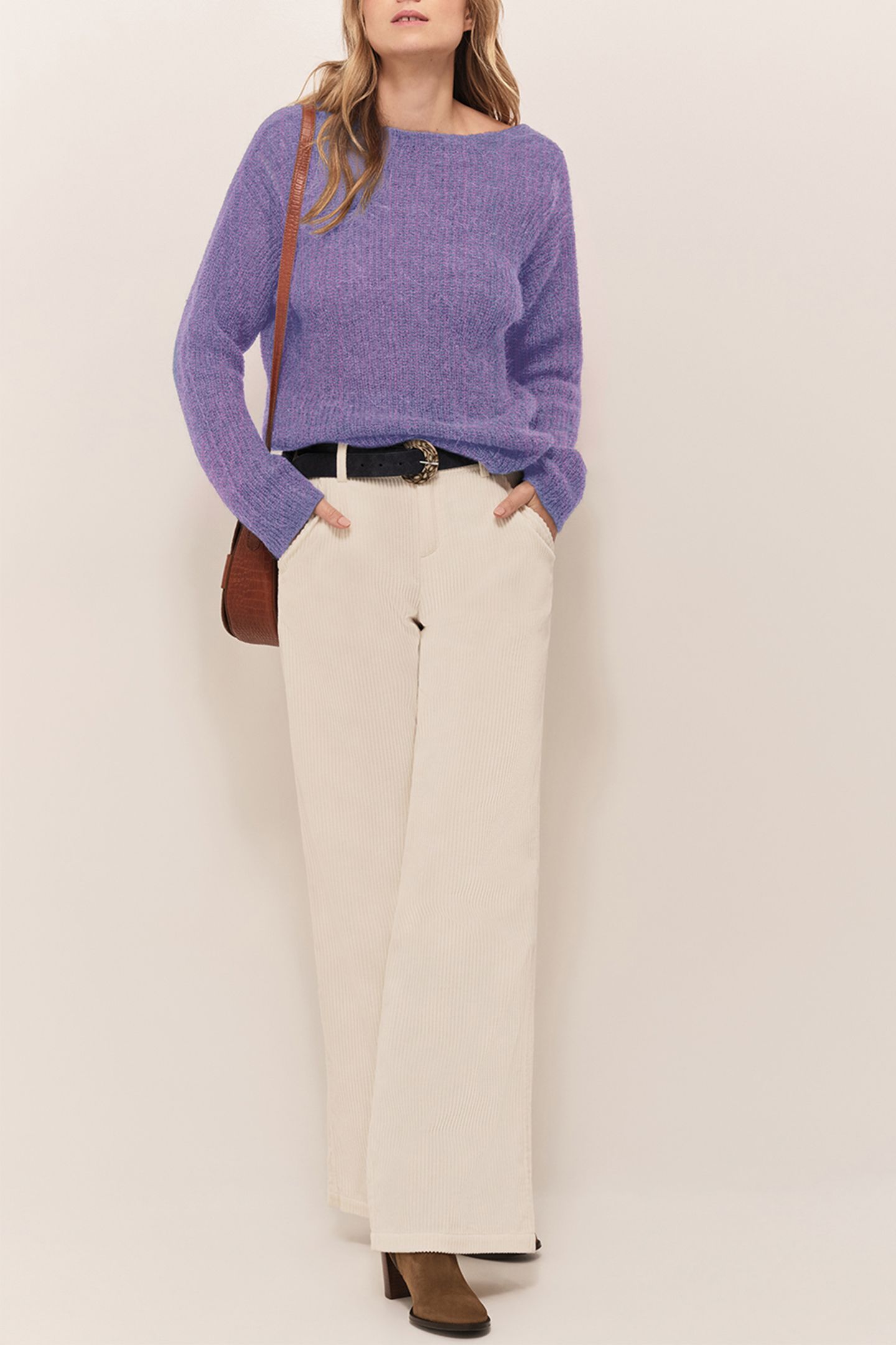 THILO - FANCY KNITTED AMETHYST CARDIGAN 3