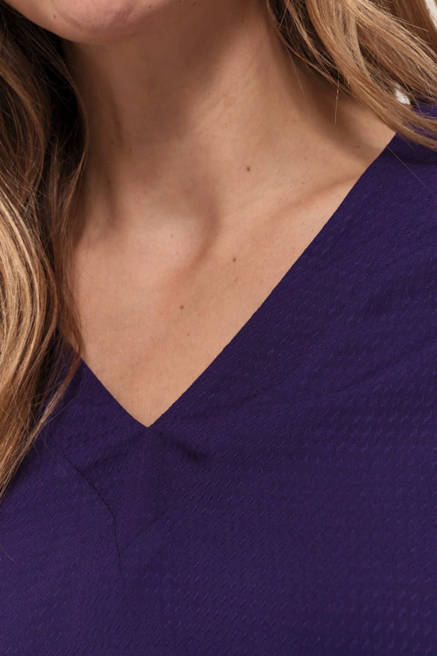 CERES - FANCY JACQUARD PURPLE BLOUSE 4