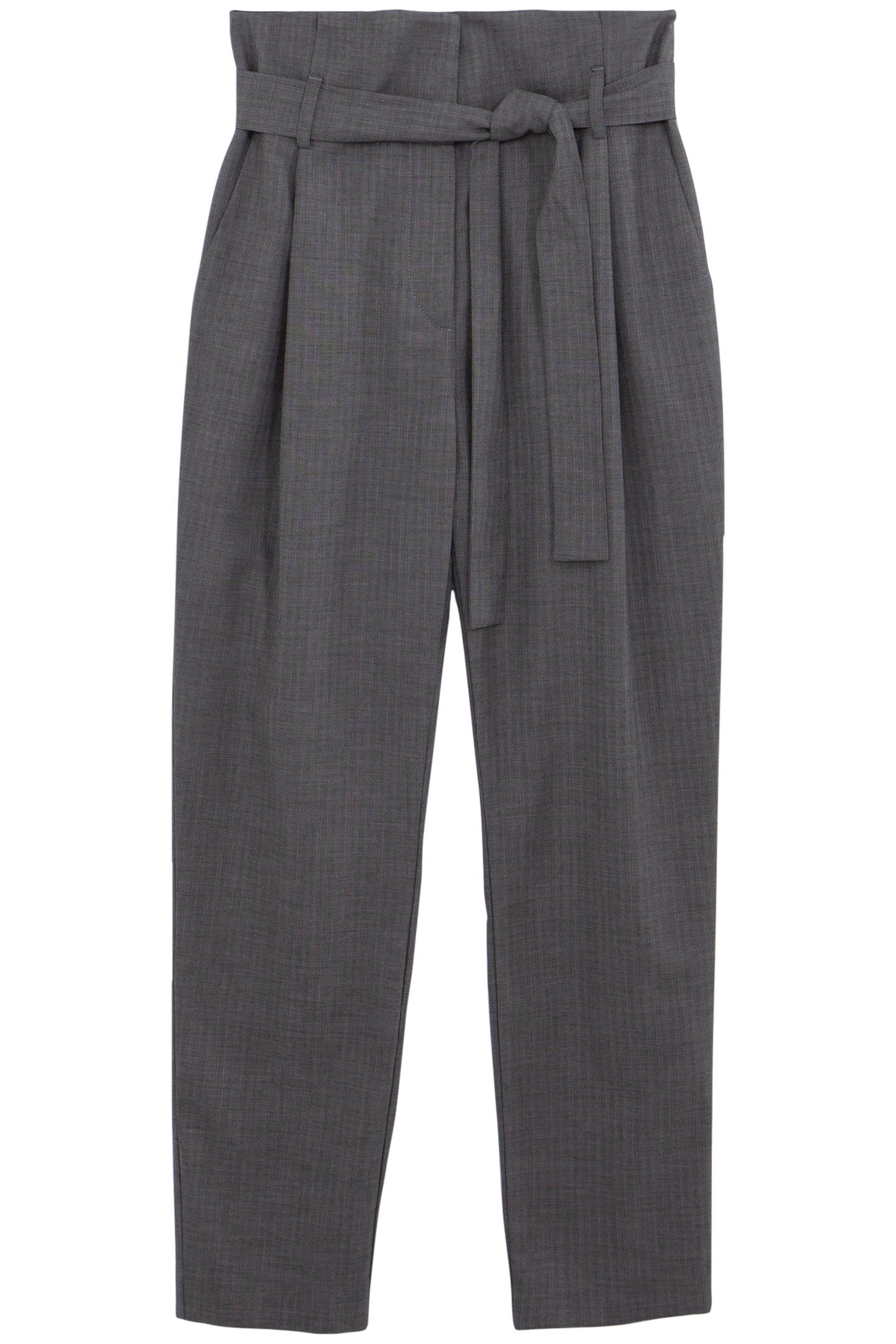 7/8TH GREY HERRINGBONE CARROT PANTS 4
