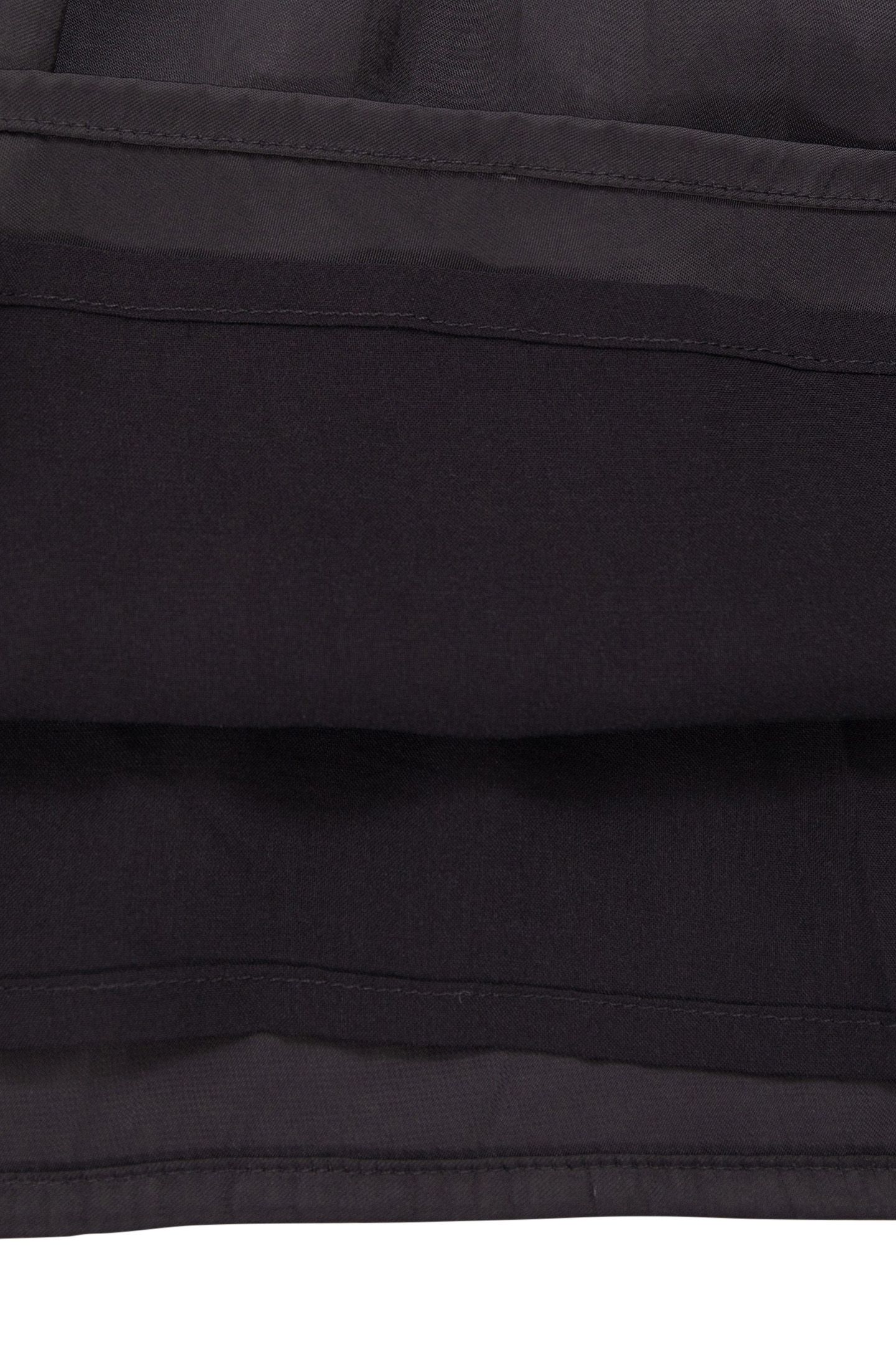 BLACK CRINKLED SMOCKED DRESS 7